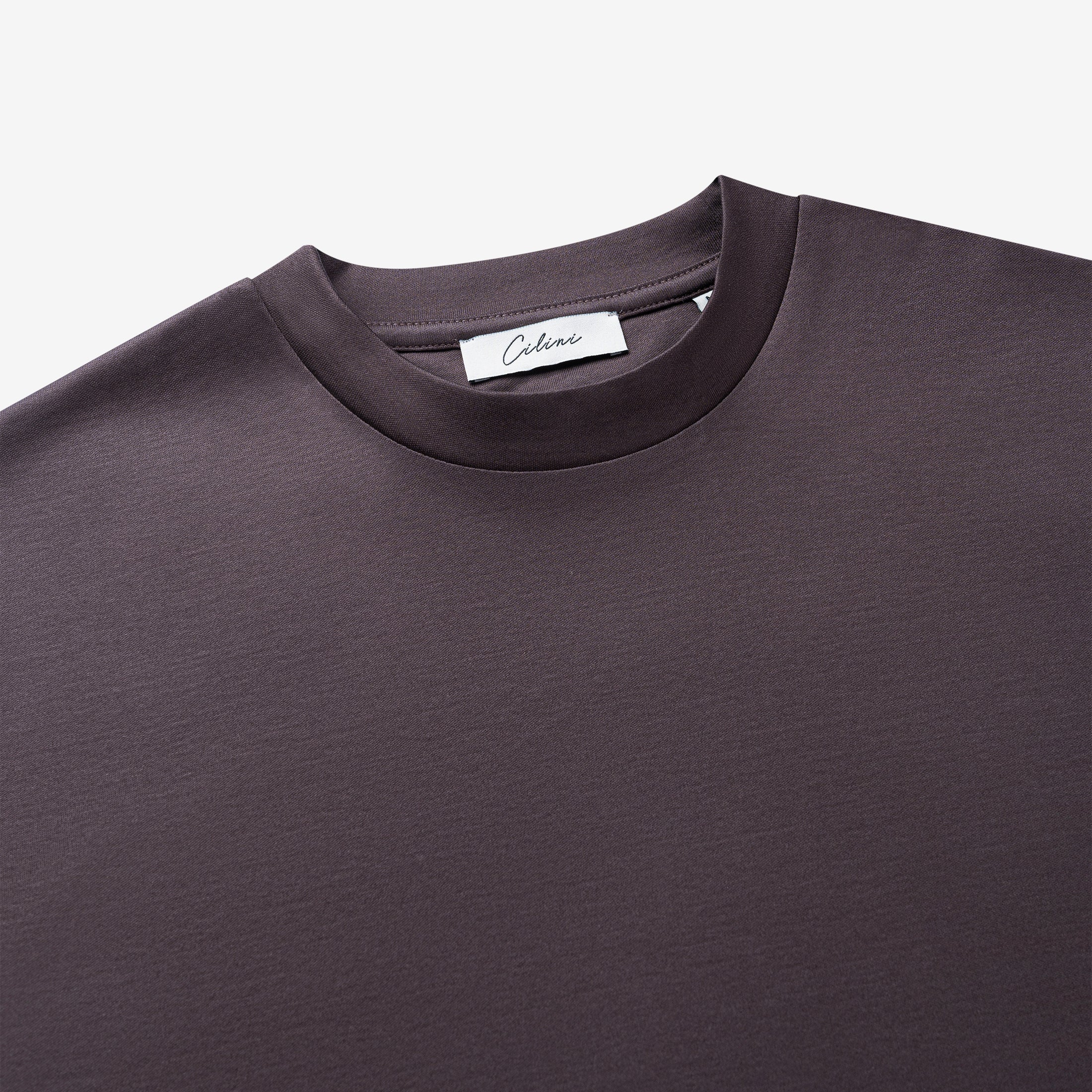 Double Mercerized T-shirt - Red Brown