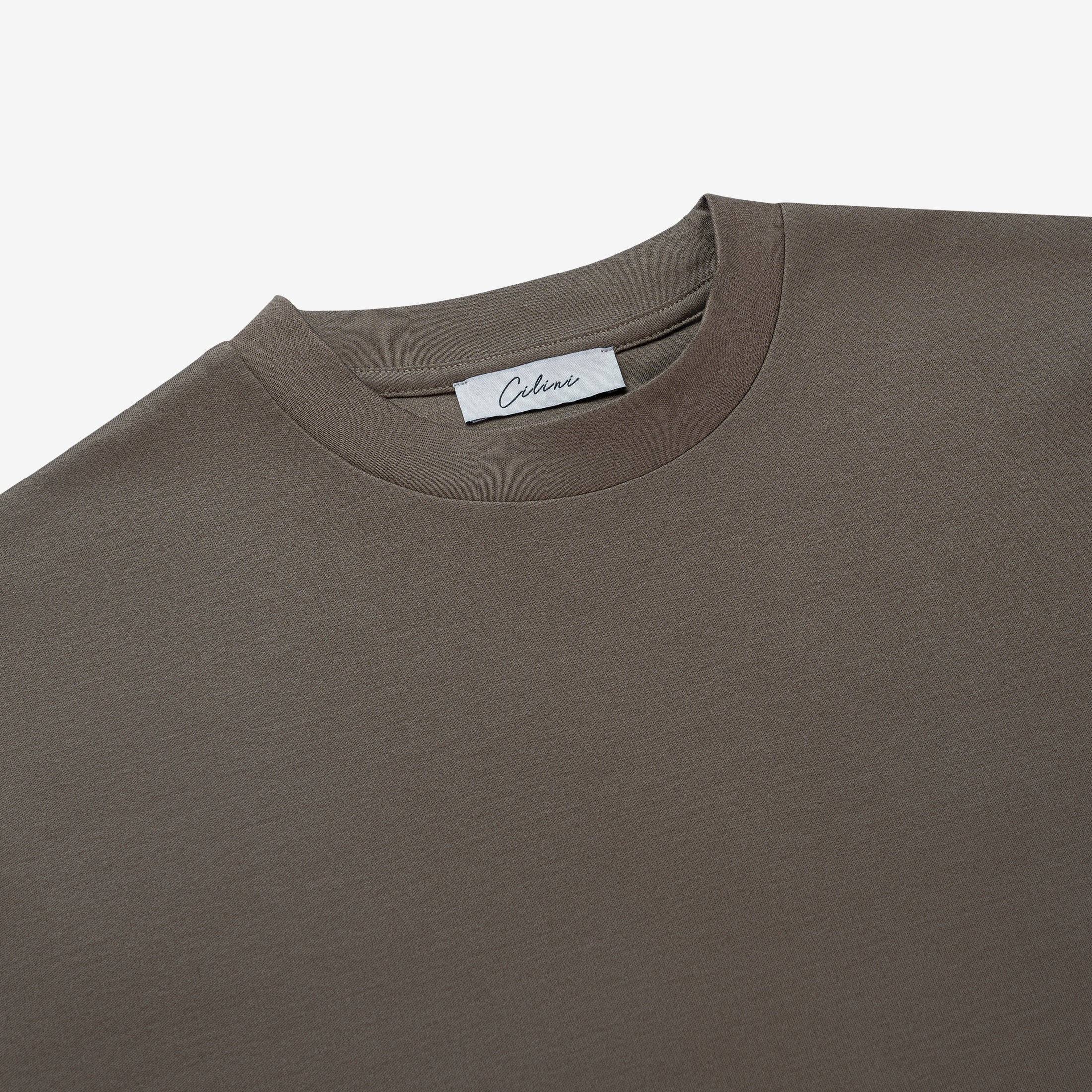 Double Mercerized T-shirt - Gold Brown