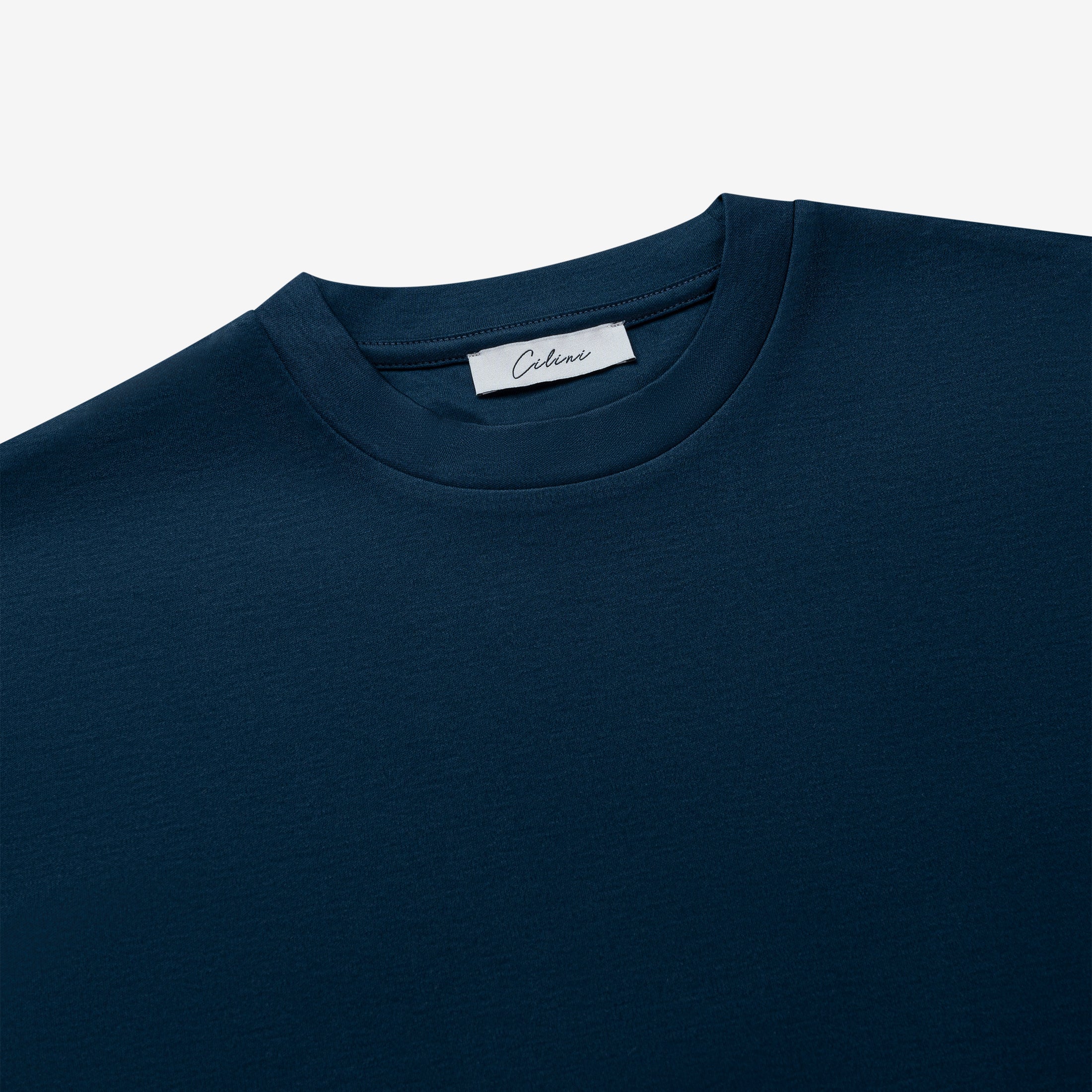 Double Mercerized T-shirt - Dark Navy