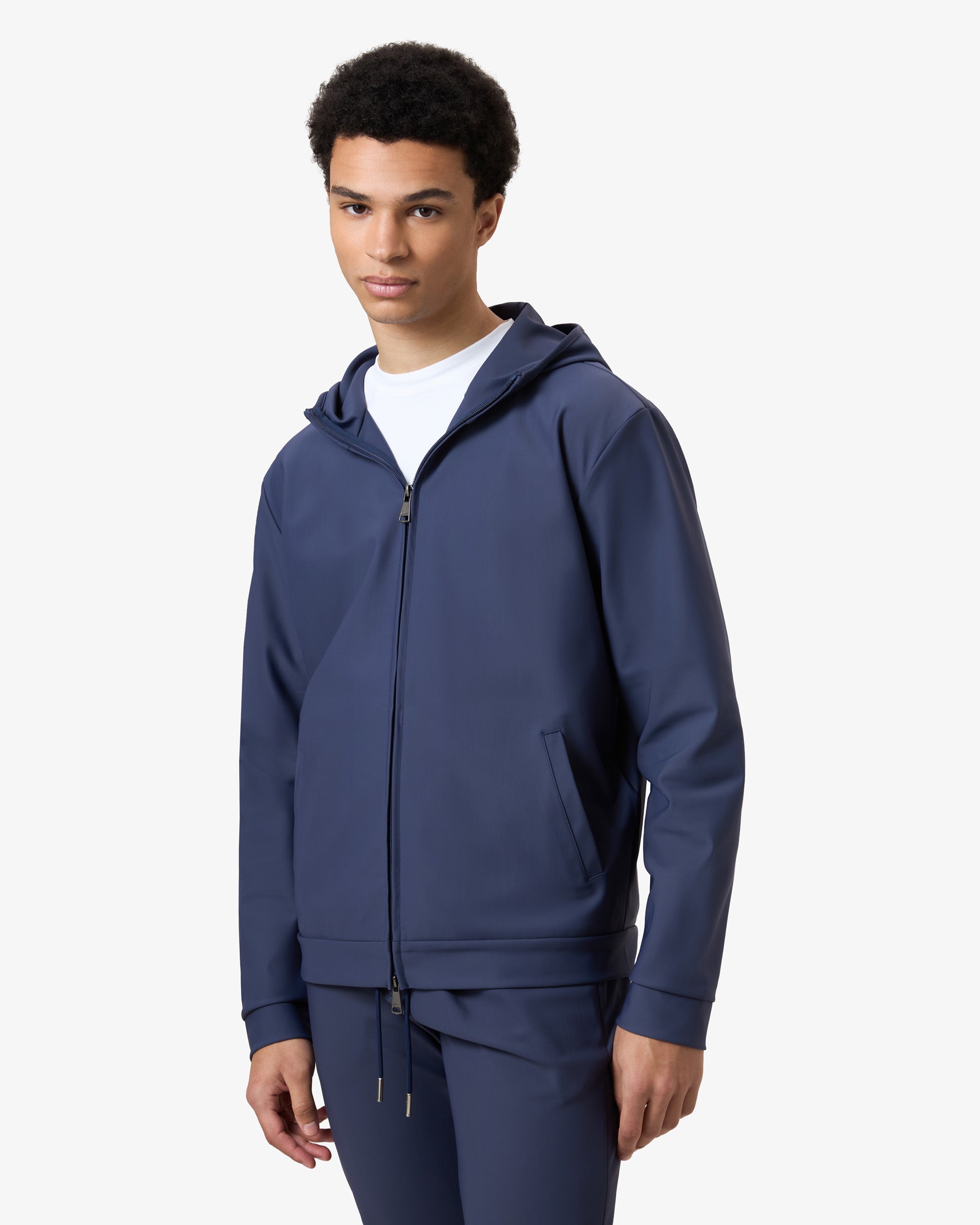 Hooded Tracksuit Vest Navy