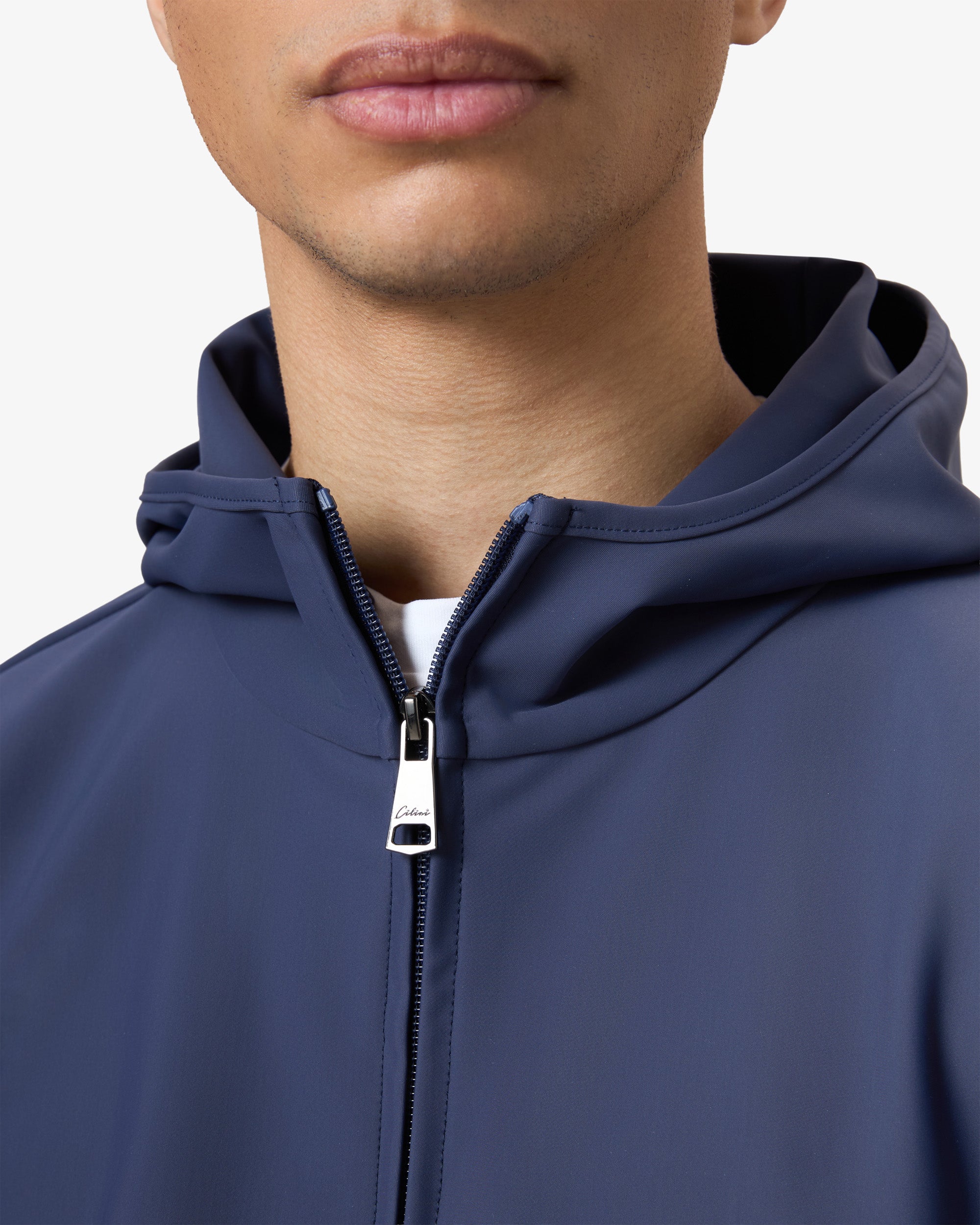 Hooded Tracksuit Vest Navy