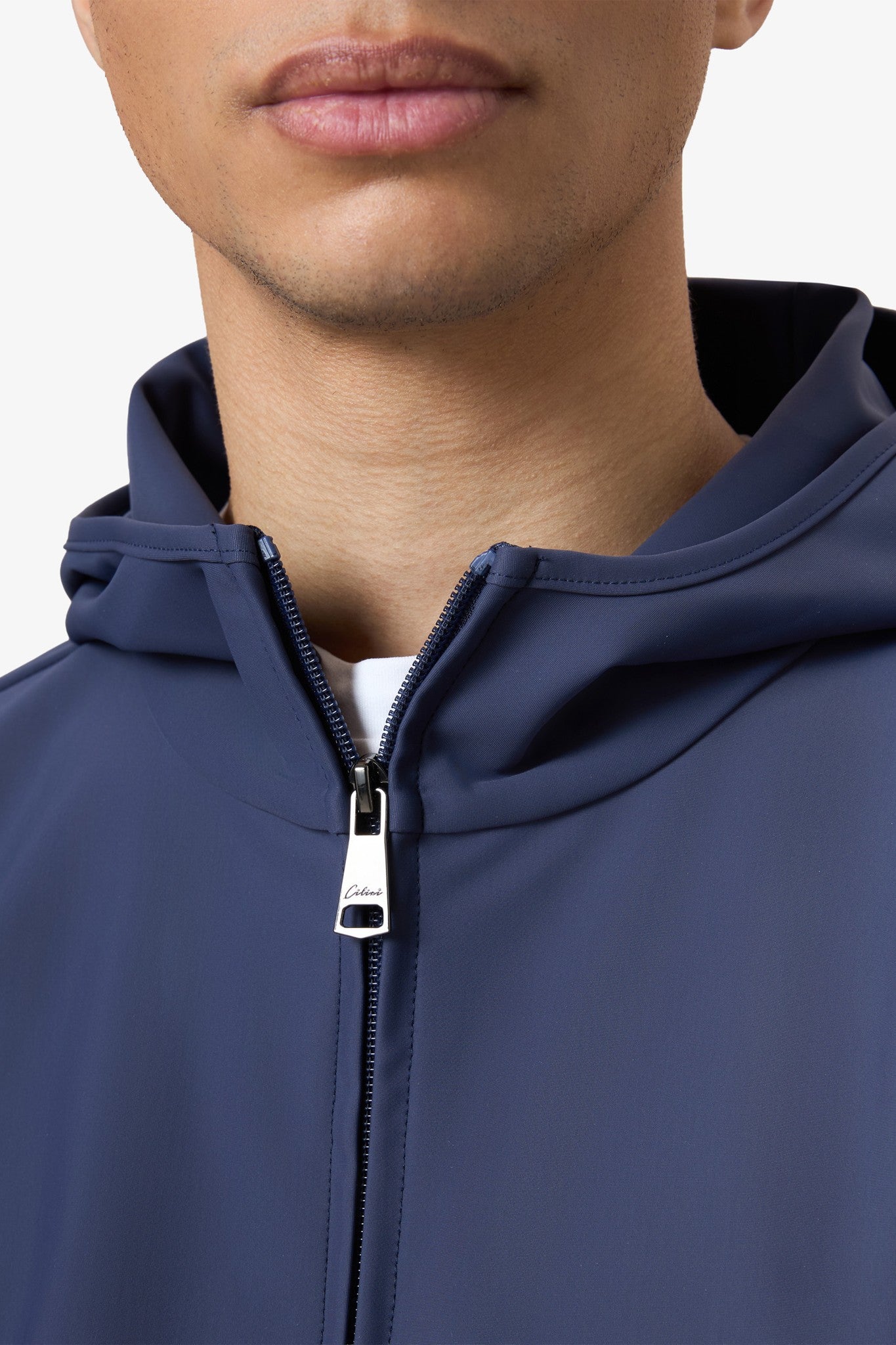 Hooded Tracksuit Vest Navy
