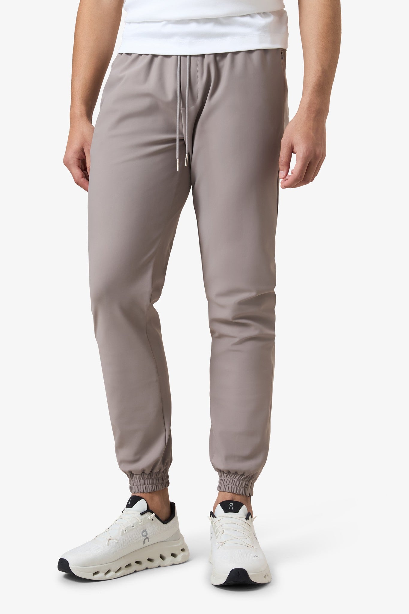 Hooded Tracksuit Pants Taupe