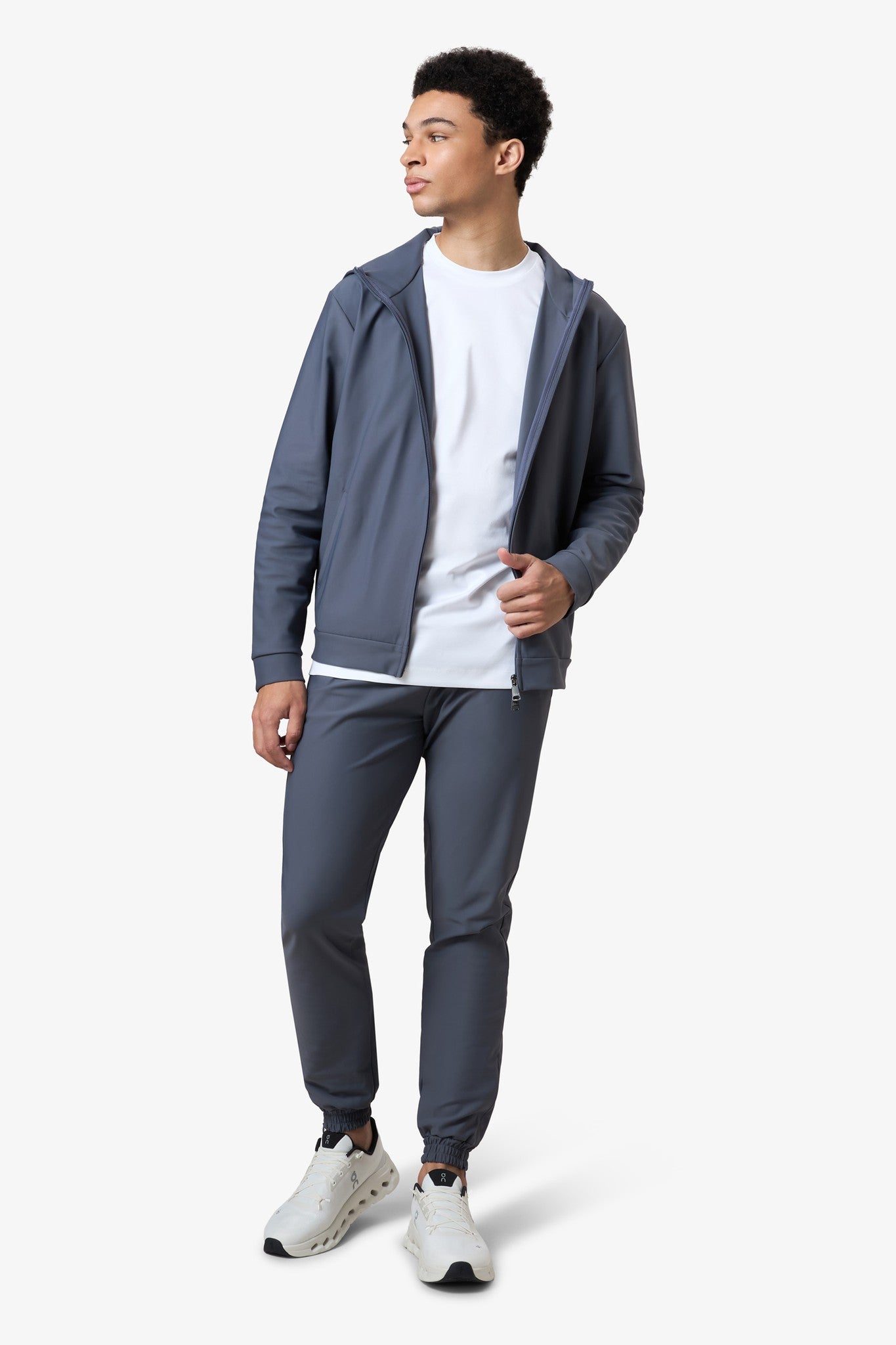 Hooded Tracksuit Vest Dark Grey