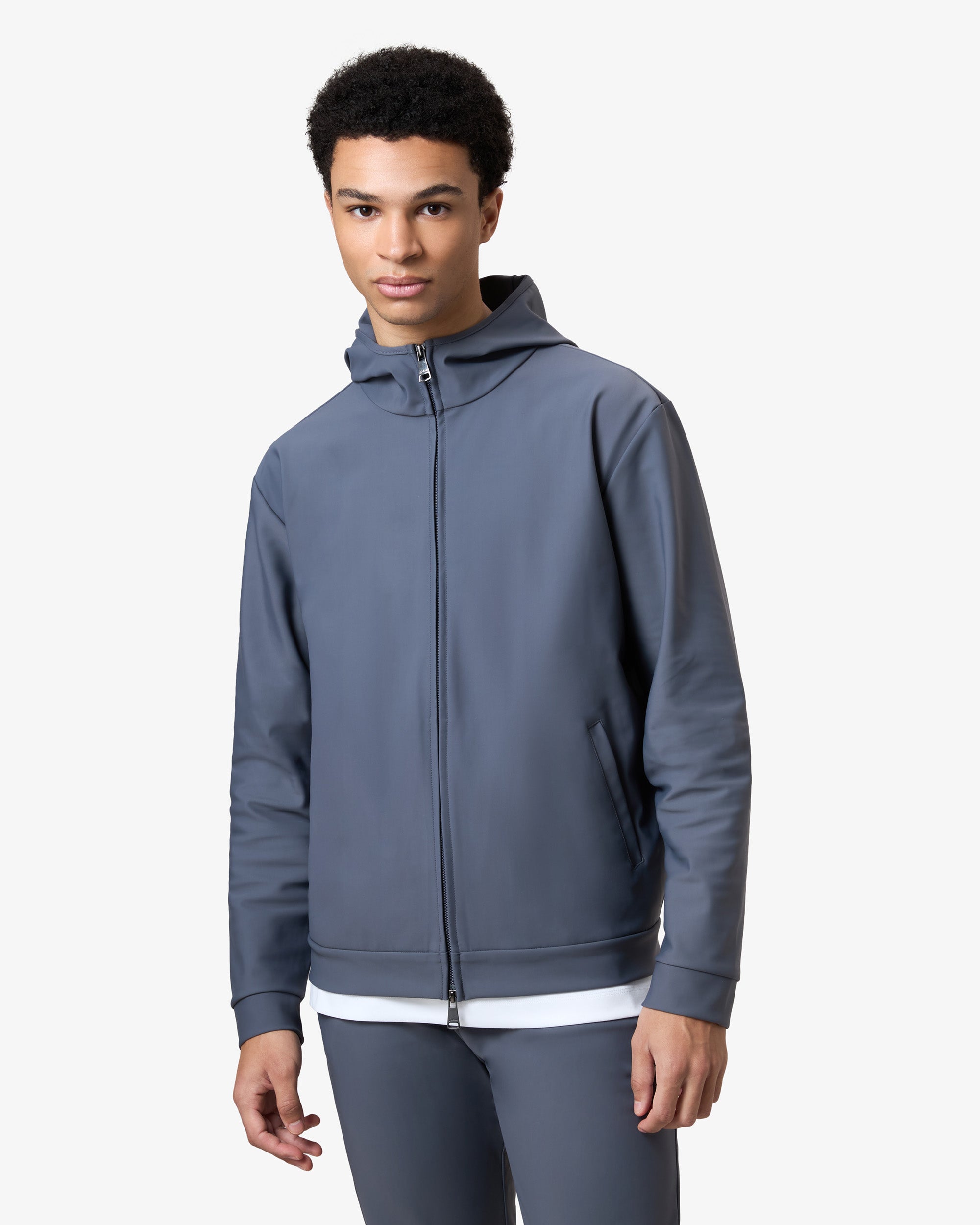 Hooded Tracksuit Vest Dark Grey