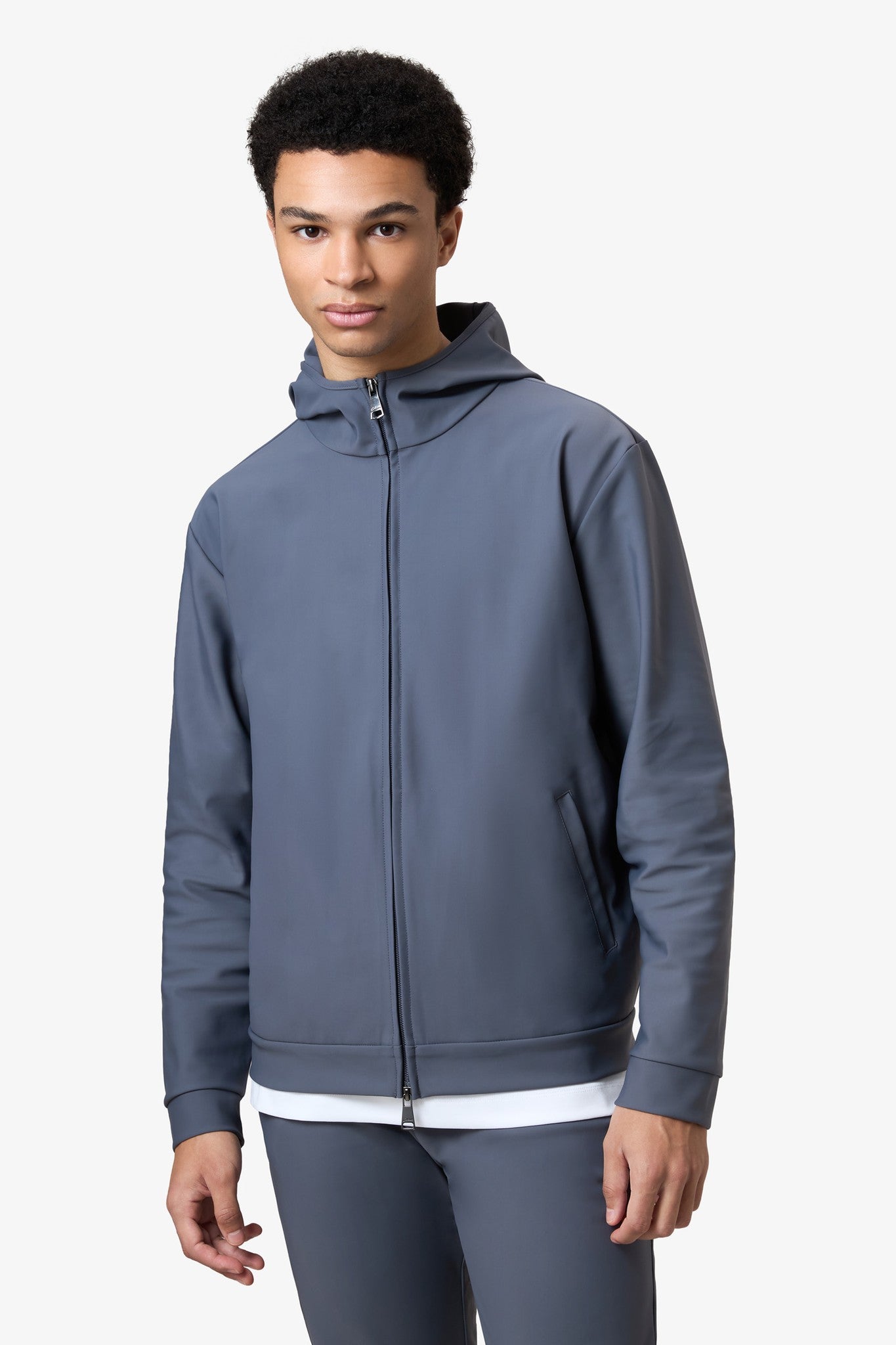 Hooded Tracksuit Vest Dark Grey