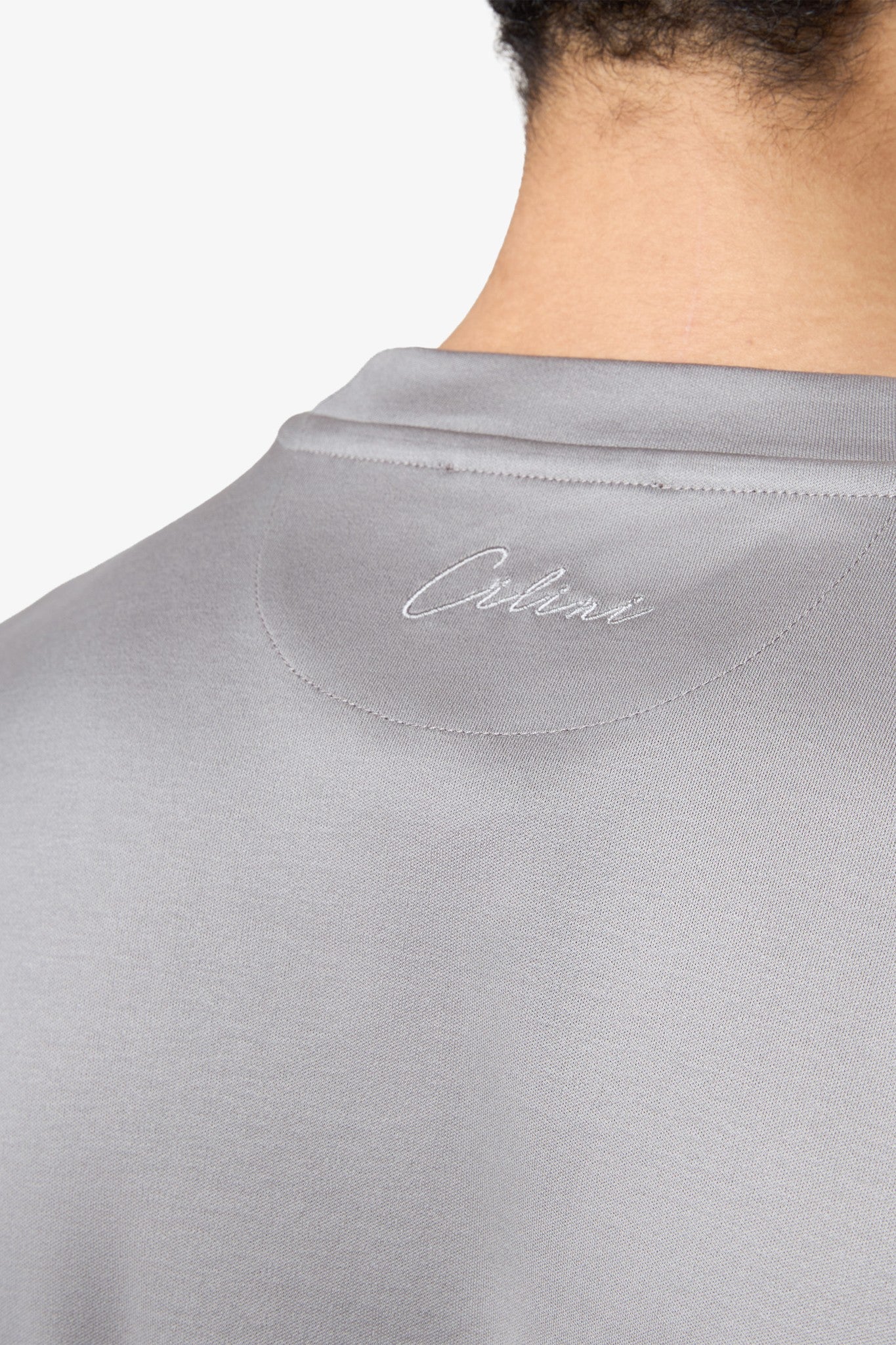 Double Mercerized Supima Tee - Cement Grey
