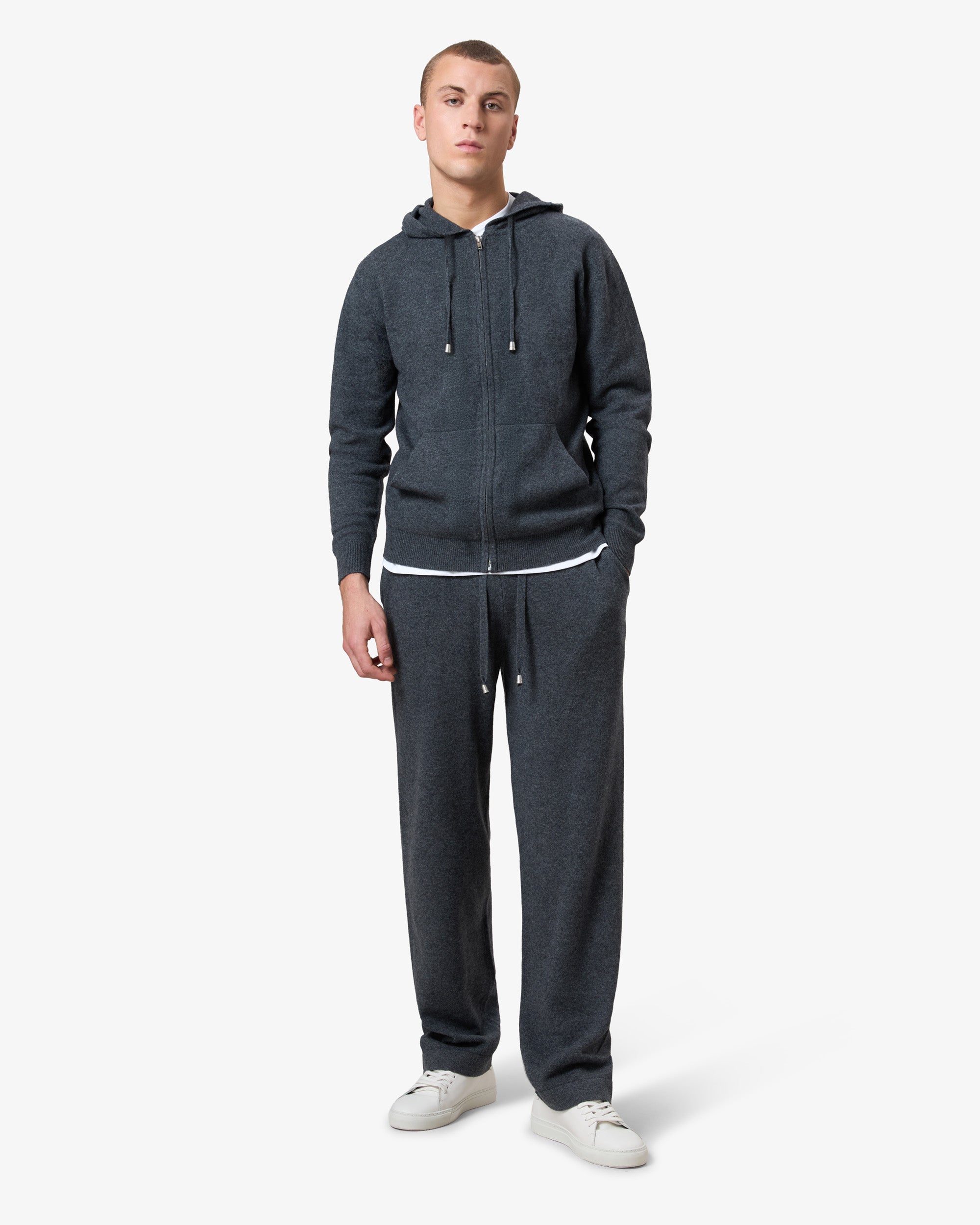 Cashmere tracksuit pant - ruthenium