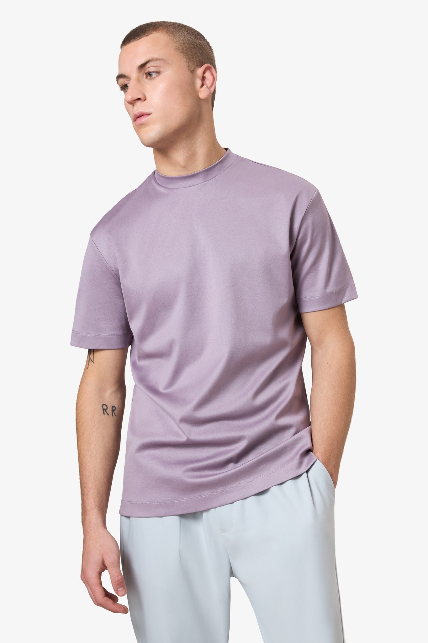 Double Mercerized T-shirt - Purple
