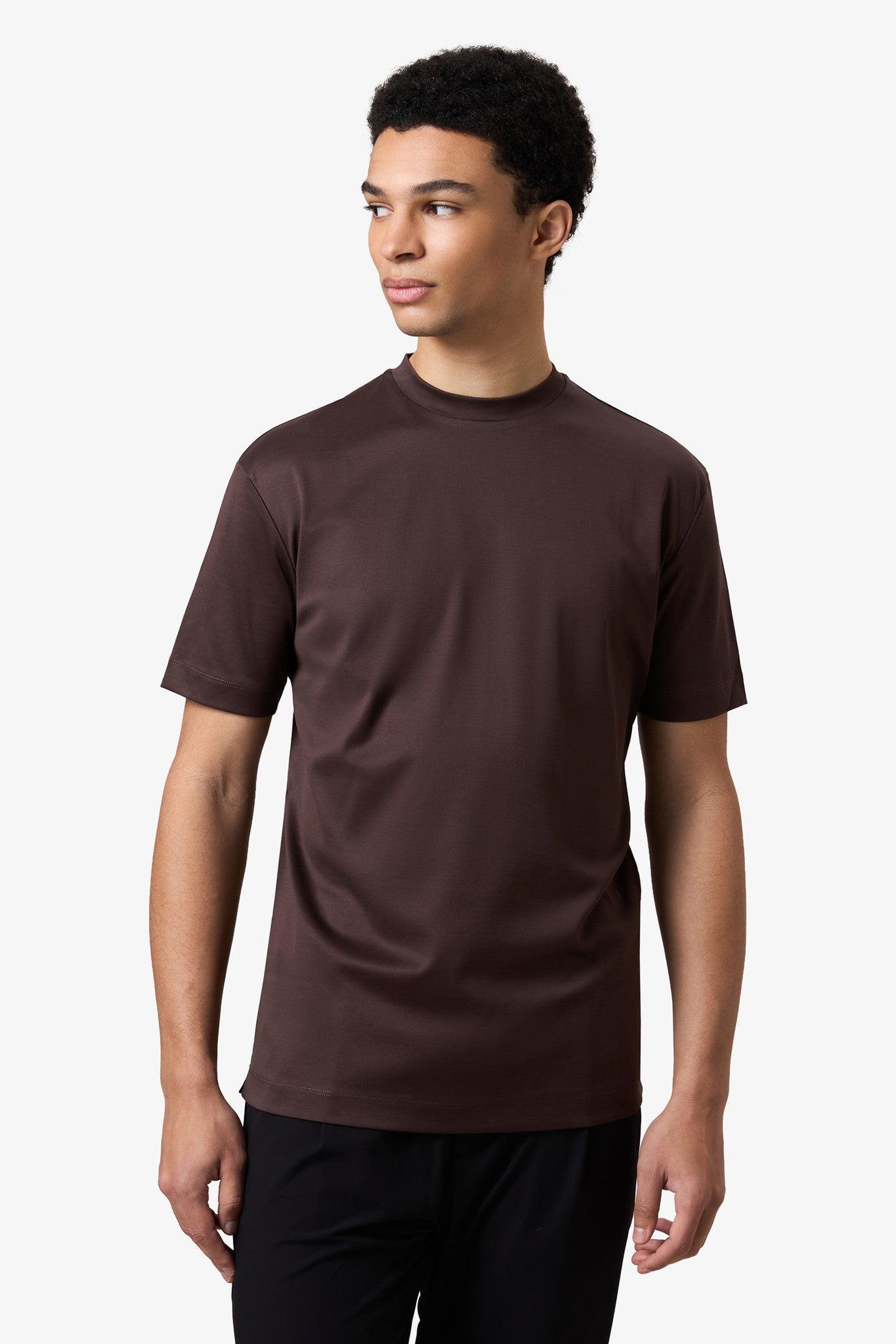 Double Mercerized T-shirt - Red Brown