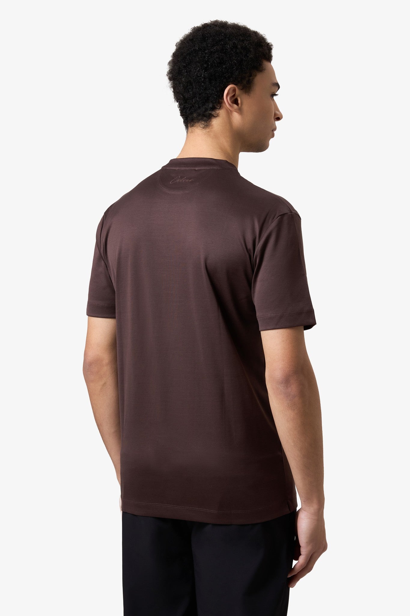 Double Mercerized T-shirt - Red Brown