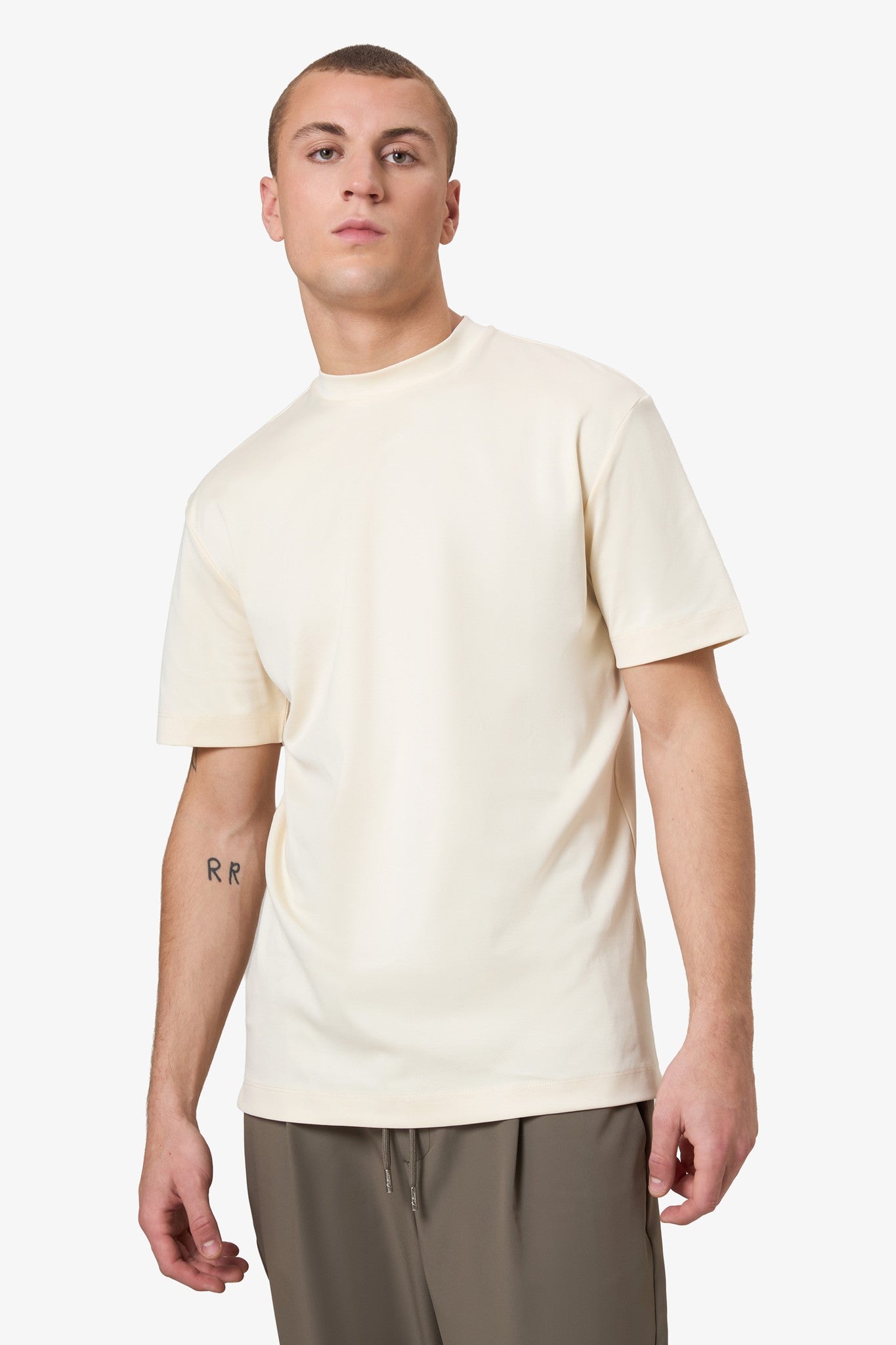 Double Mercerized T-shirt - Beige