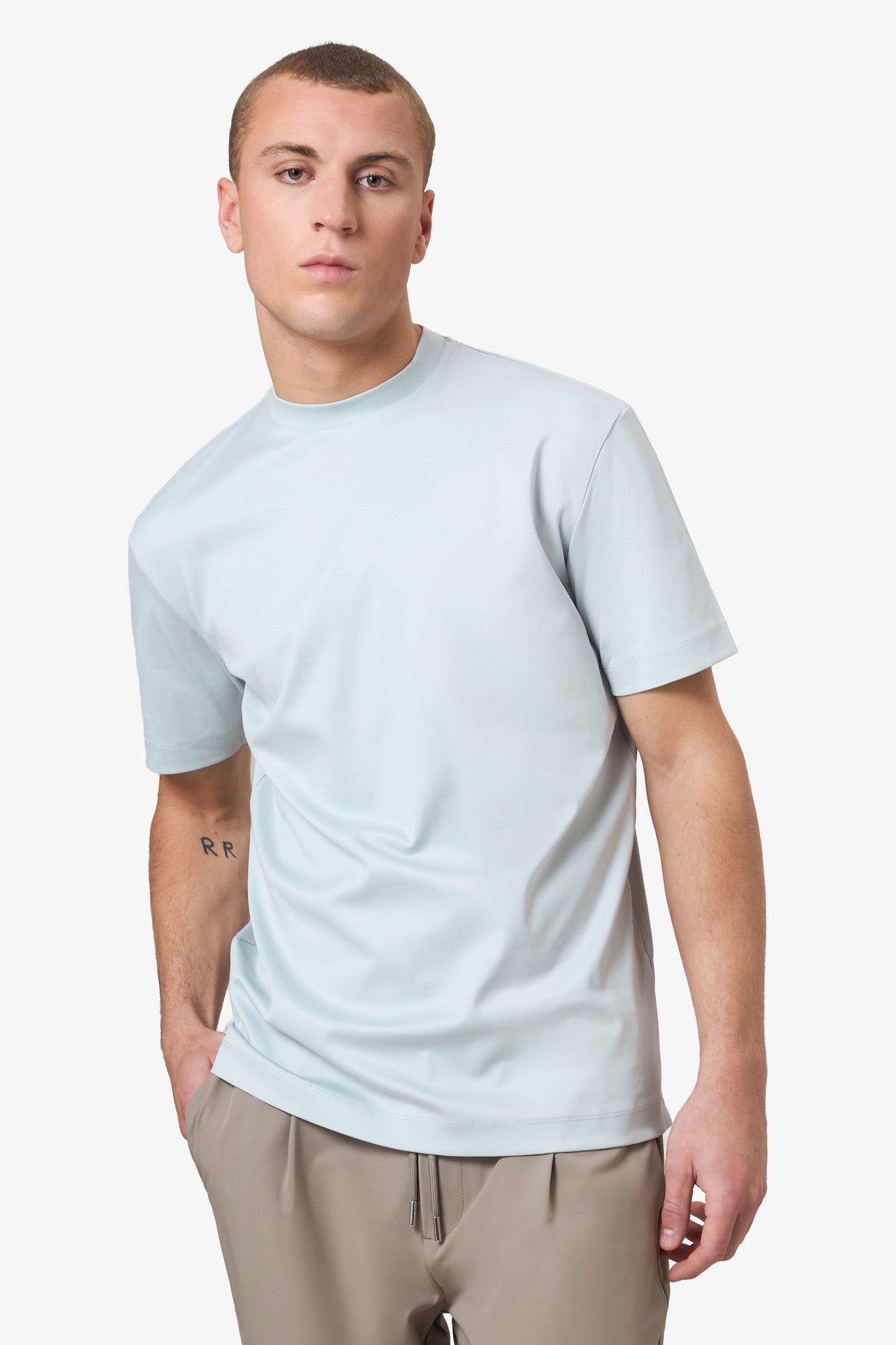 Mercerized Supima T-shirt - Light Blue