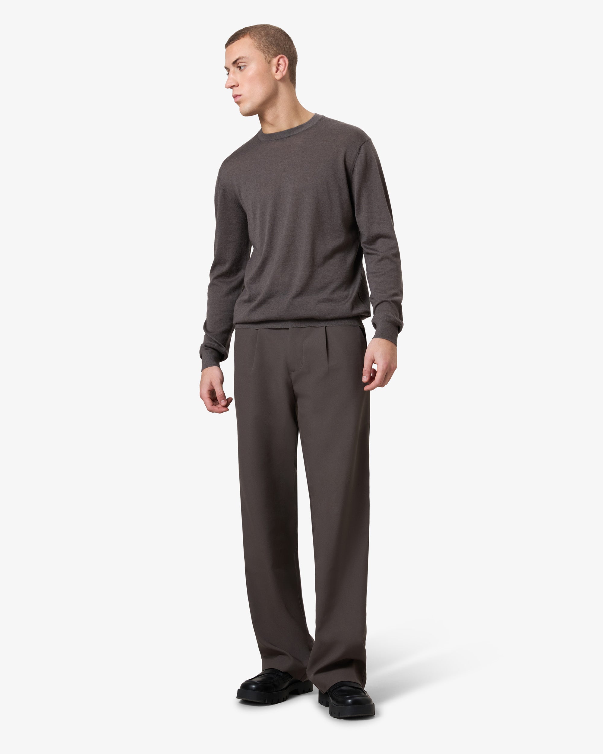 Cashmere longsleeve - mud