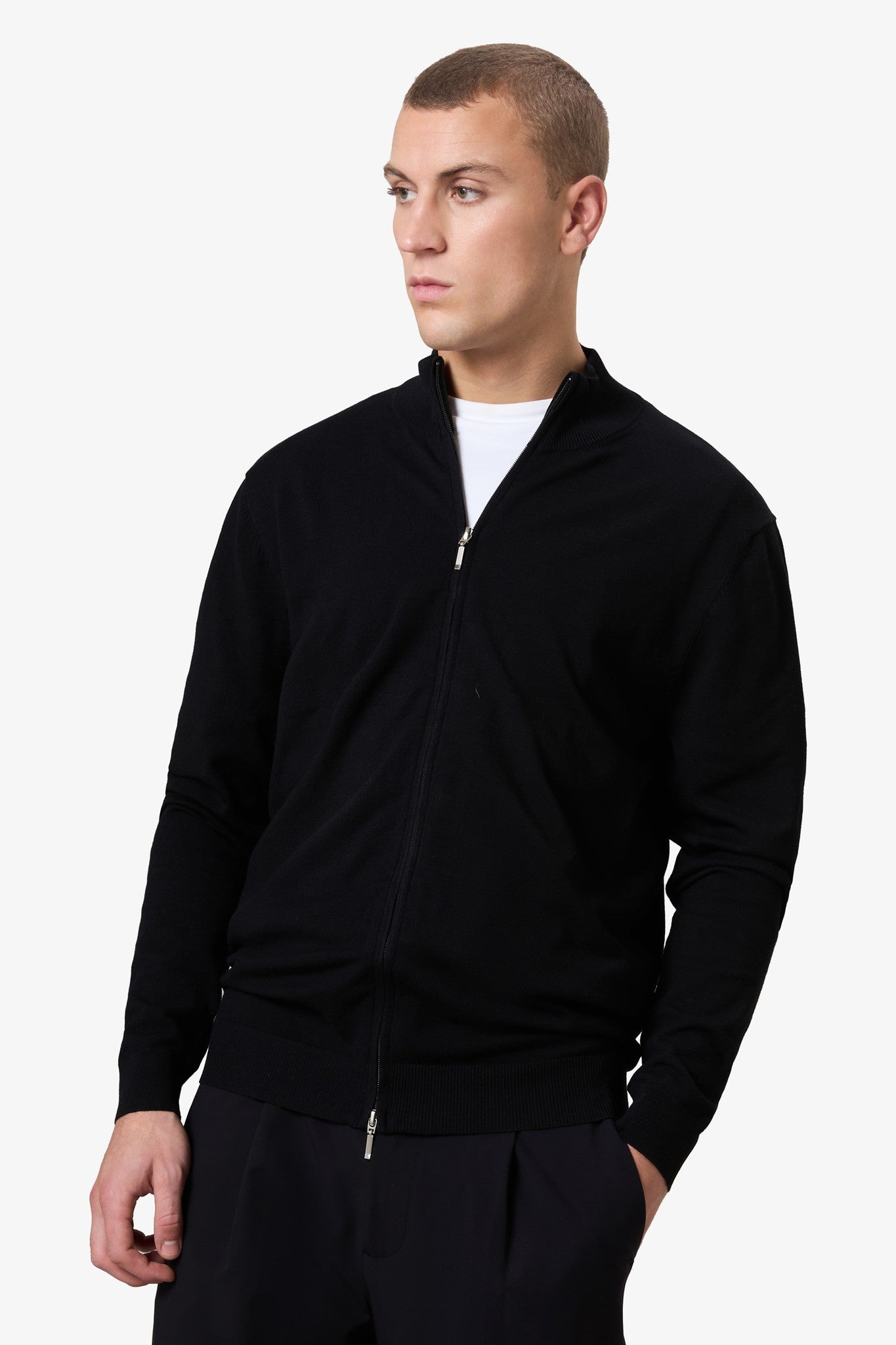 Zip Vest - Black