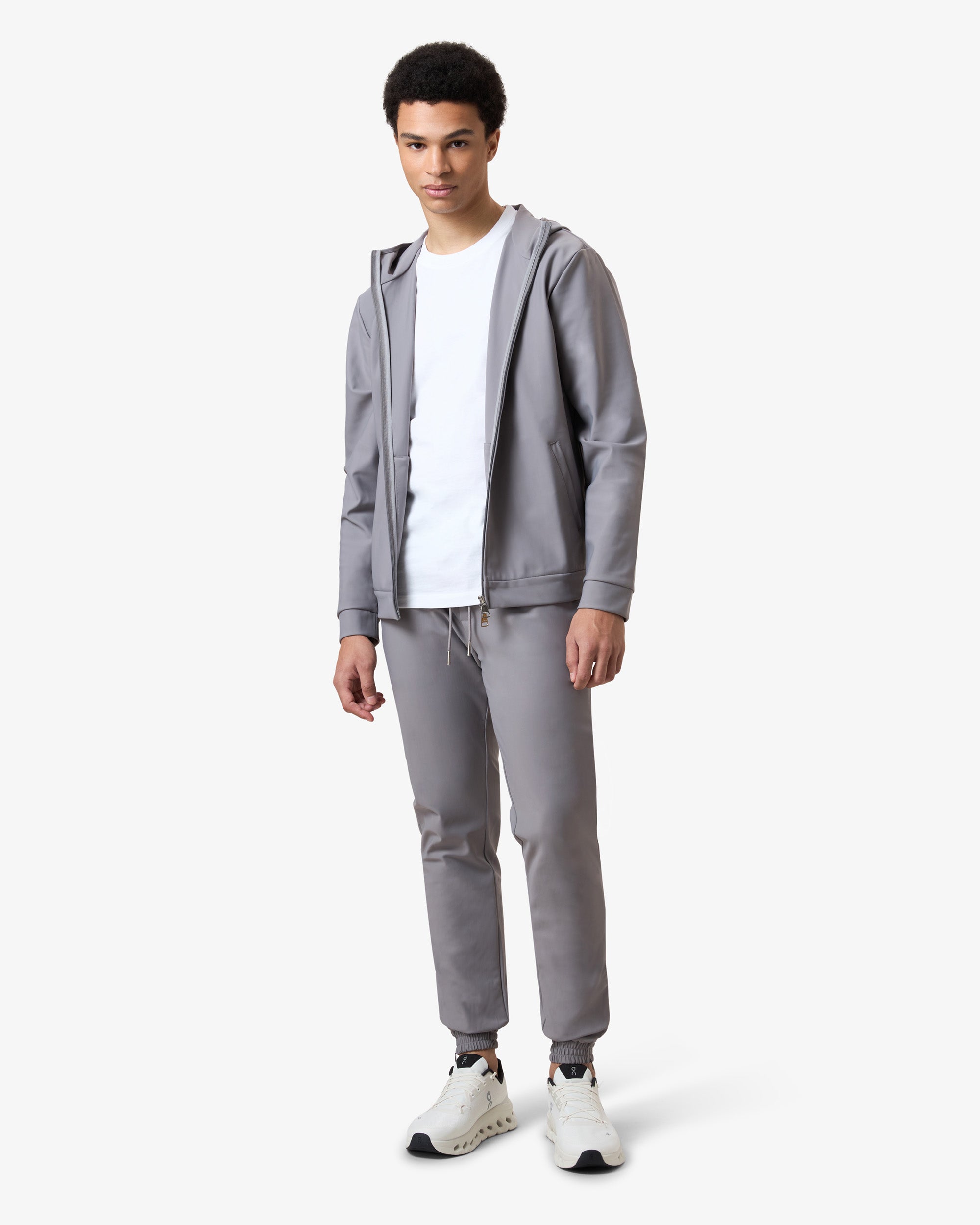 Hooded Tracksuit Vest Smoked Grey