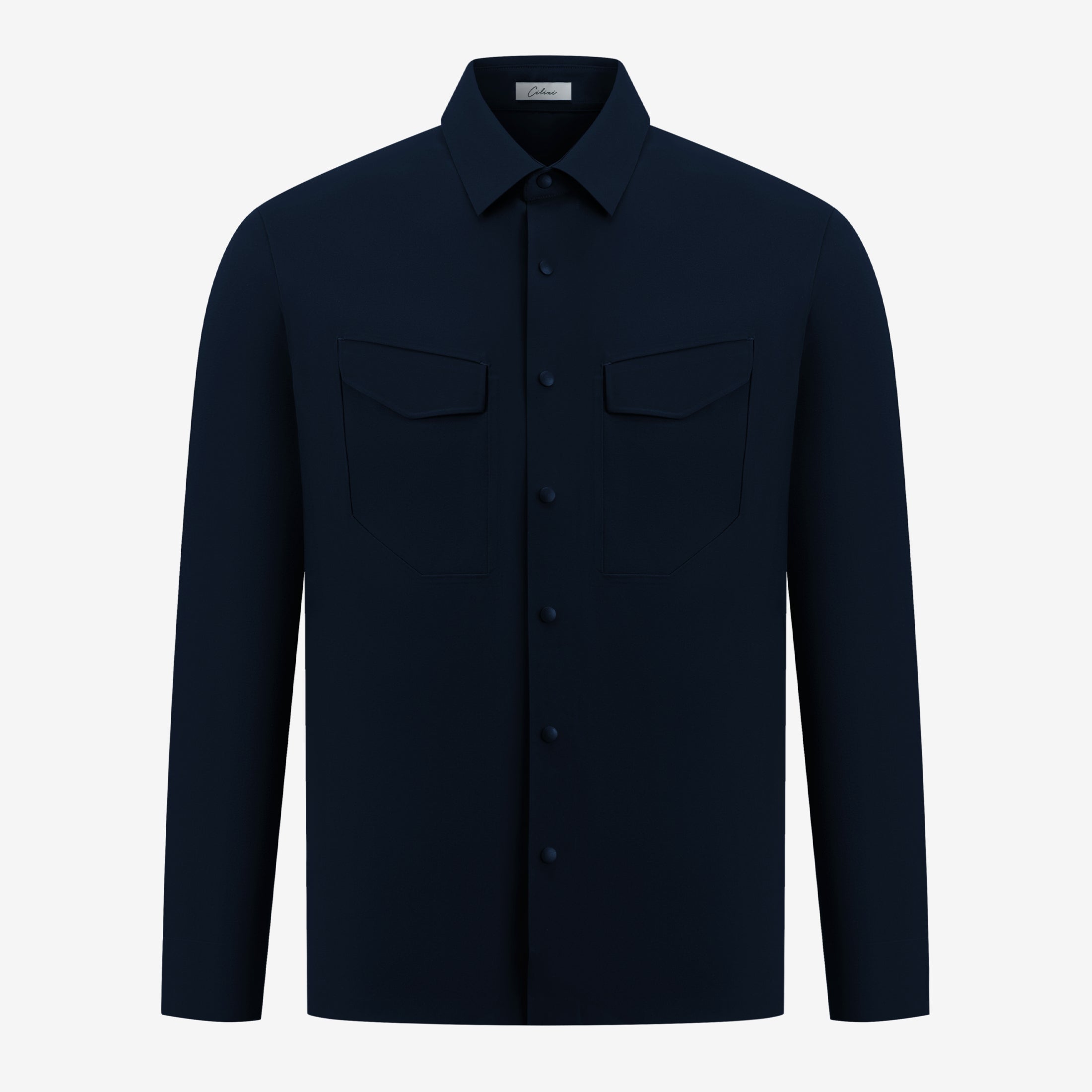 Pocket Overshirt - Navy Blue