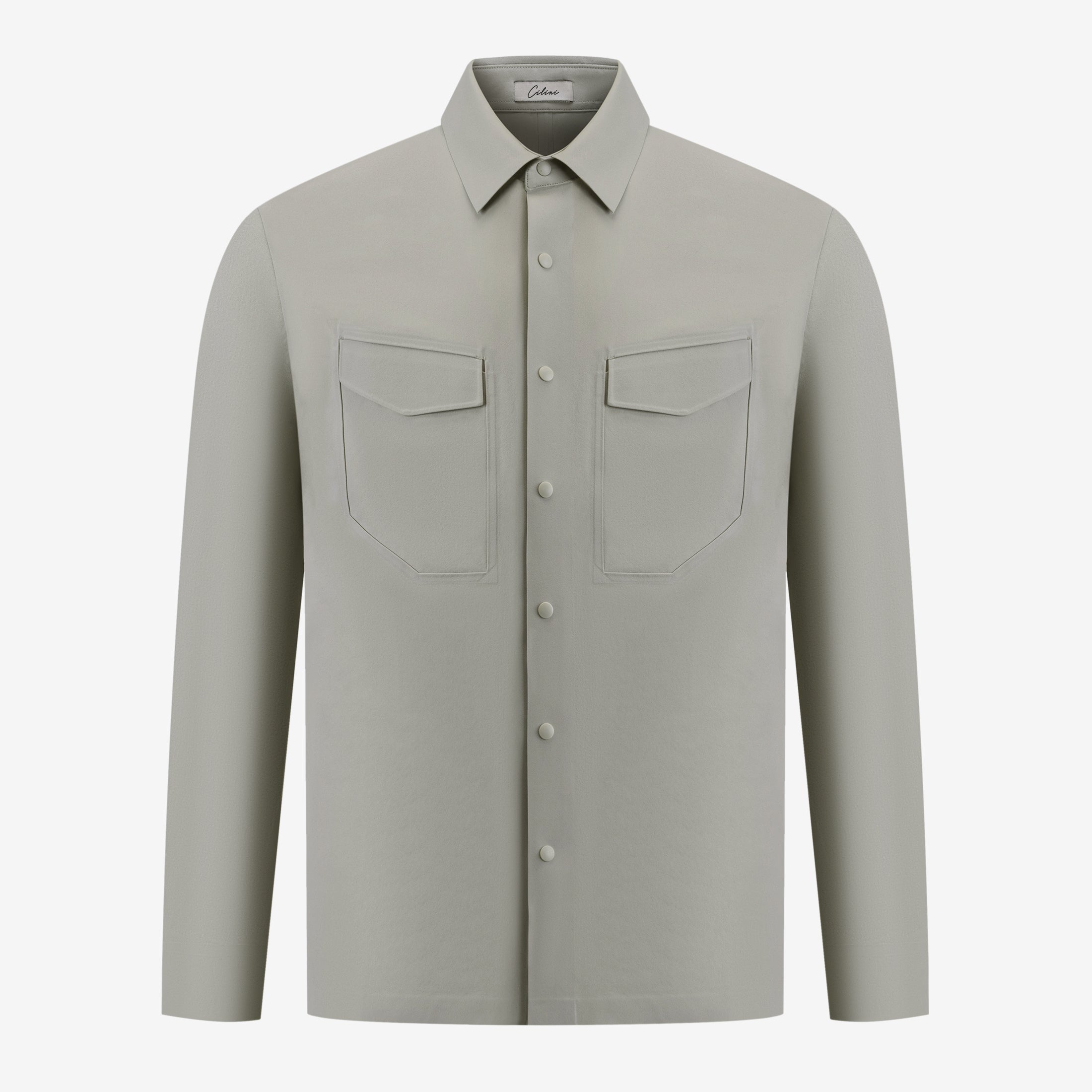 Pocket Overshirt - Light Grey