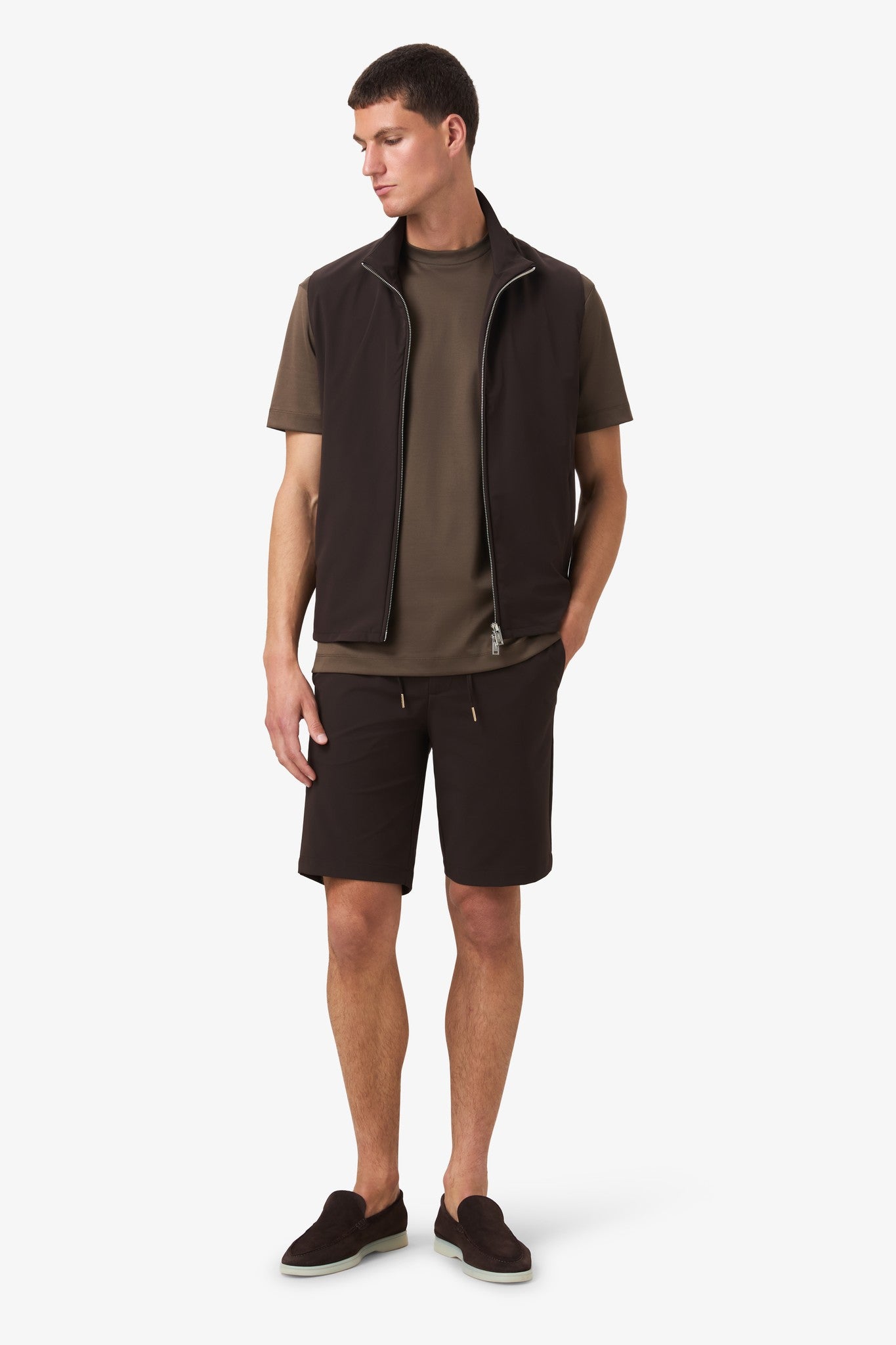 Tech Short Dark Brown