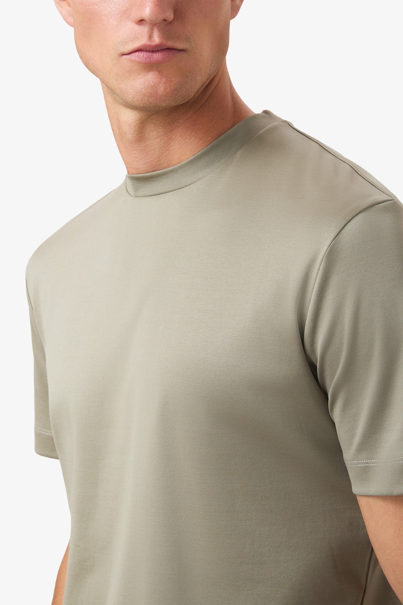 Double Mercerized Supima Tee - Grass Green