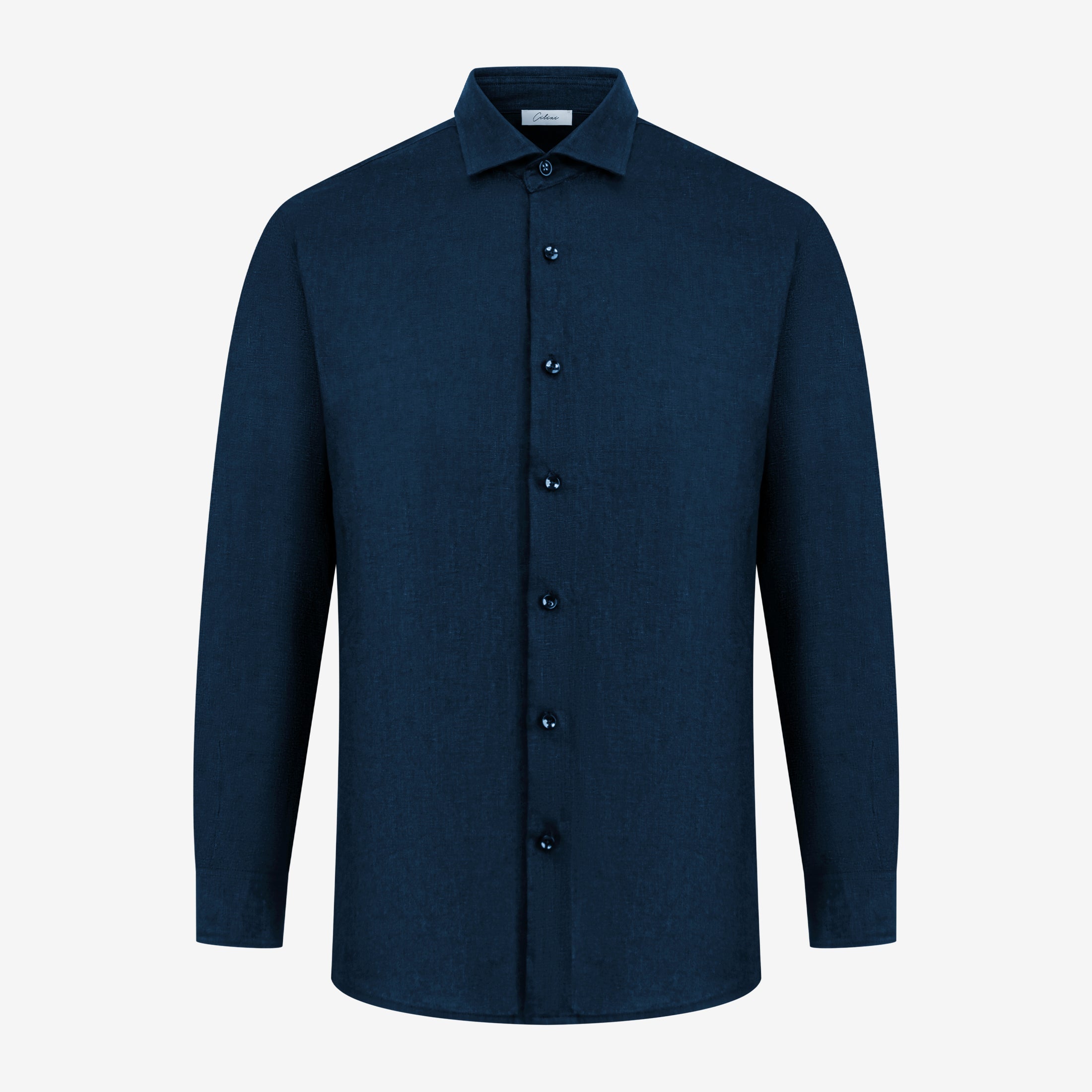 Linen Shirt - Navy Blue
