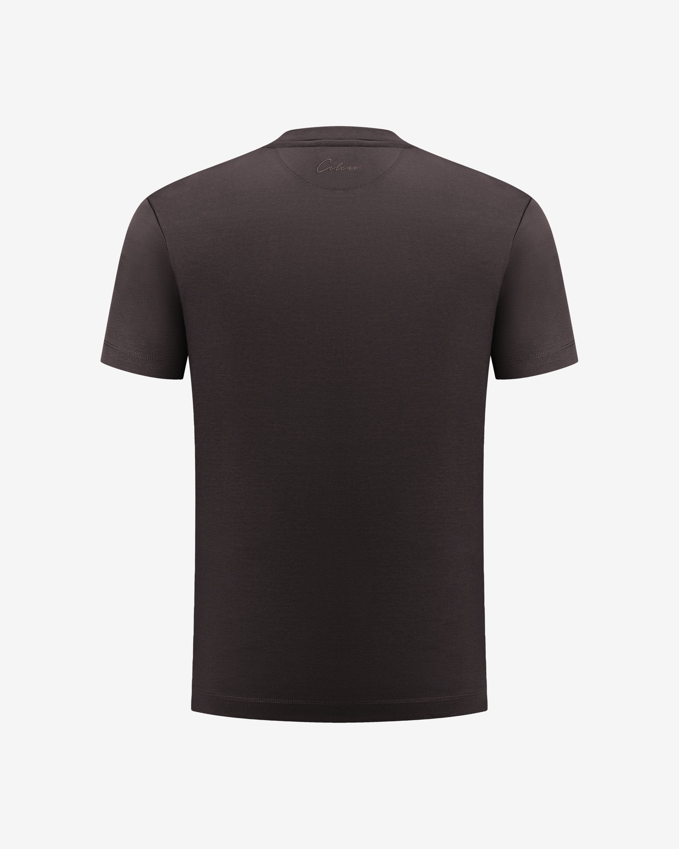 Double Mercerized Supima Tee - Deep Brown