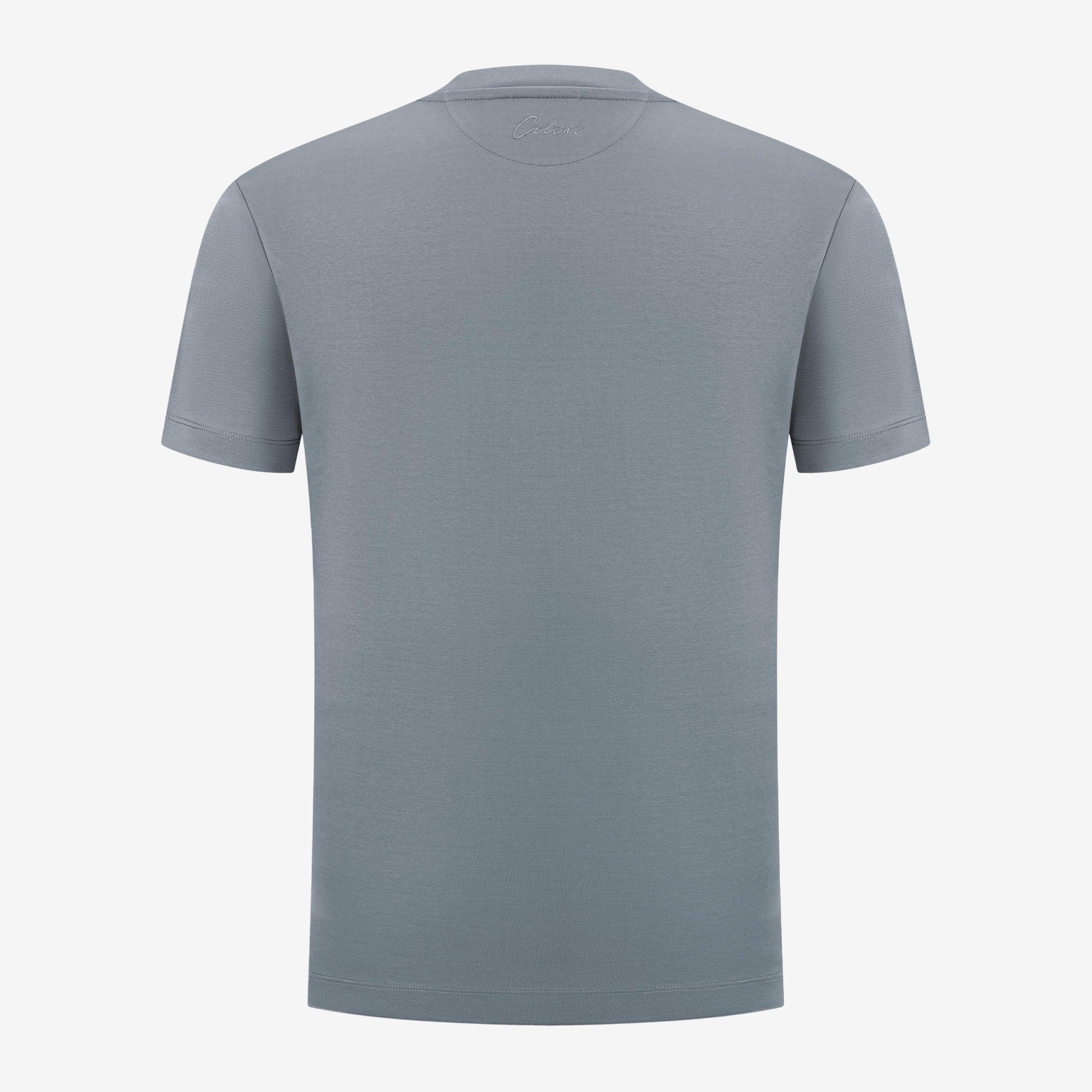 Double Mercerized Supima Tee - Cement Grey