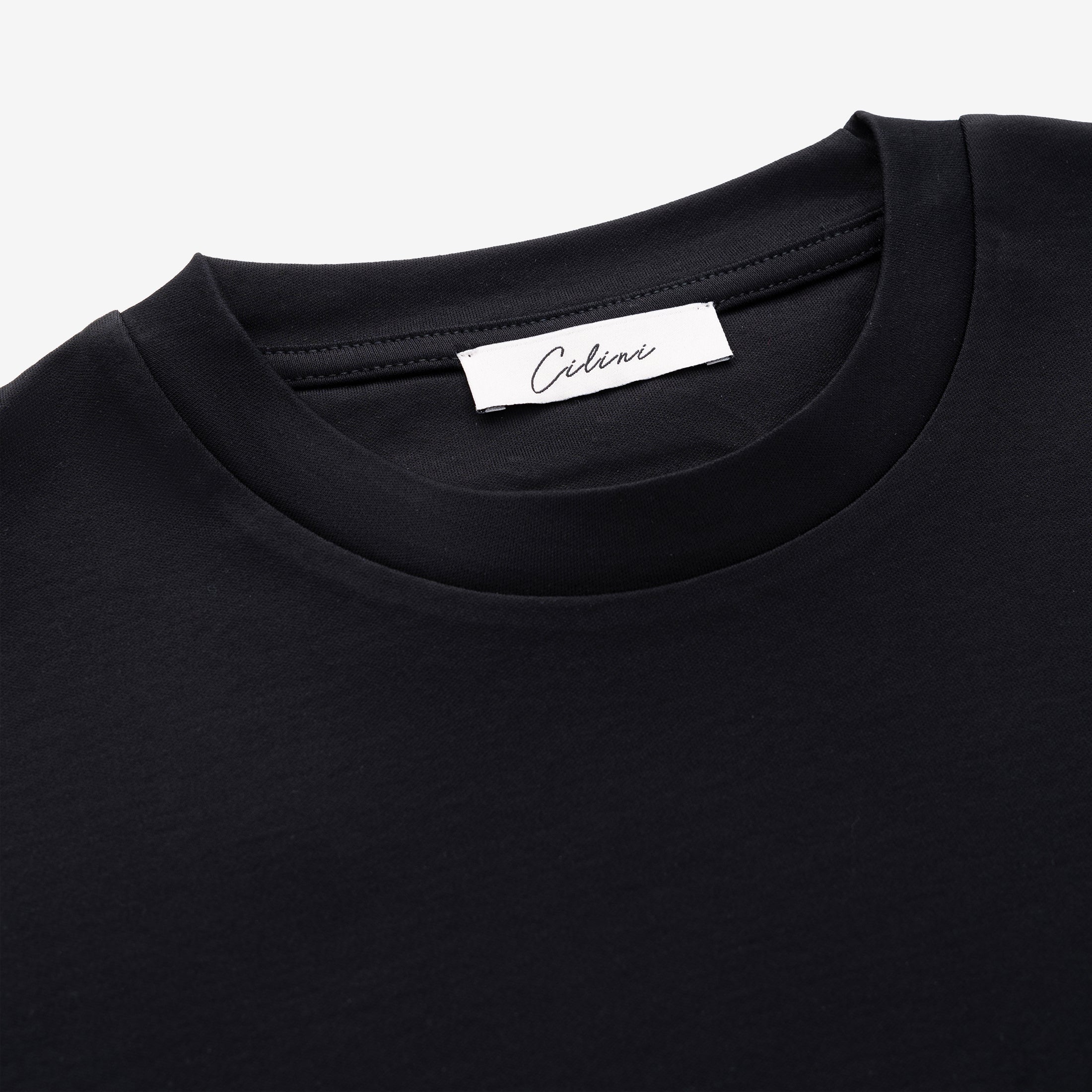 Mercerized Supima T-shirt - Black