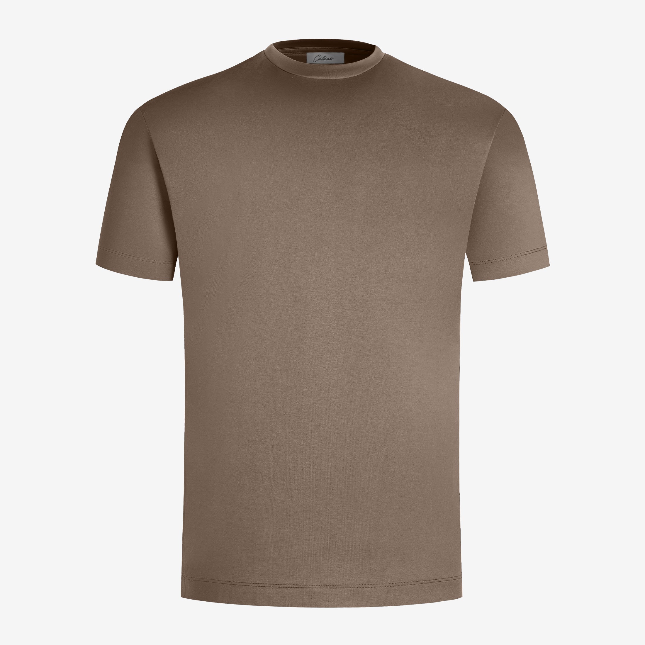 Mercerized Supima T-shirt - Dark Brown