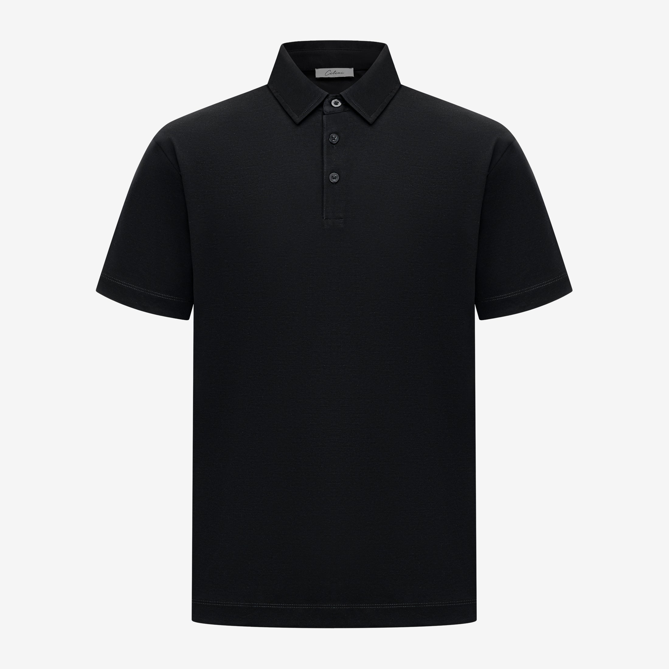 Mercerized Polo - Black