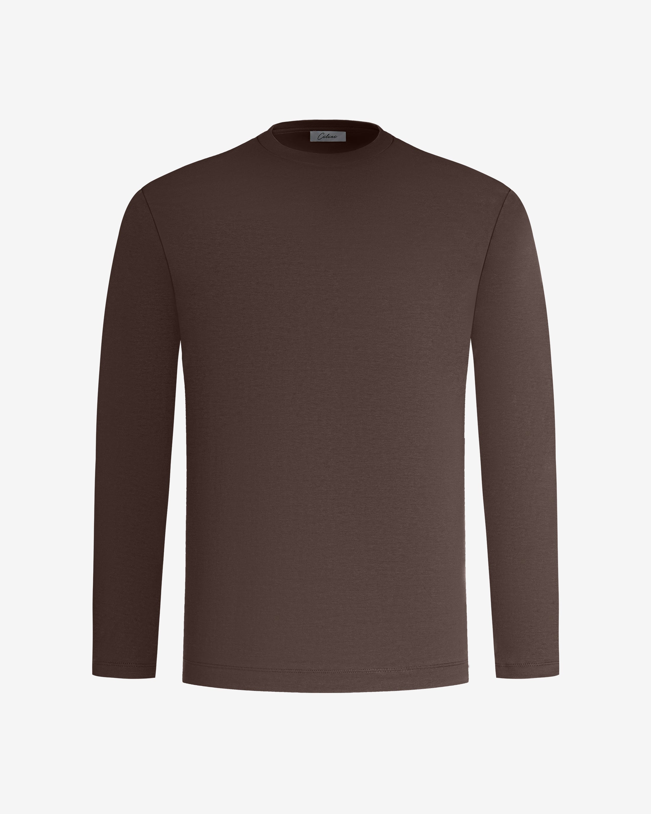 Mercerized long sleeve - Red Brown