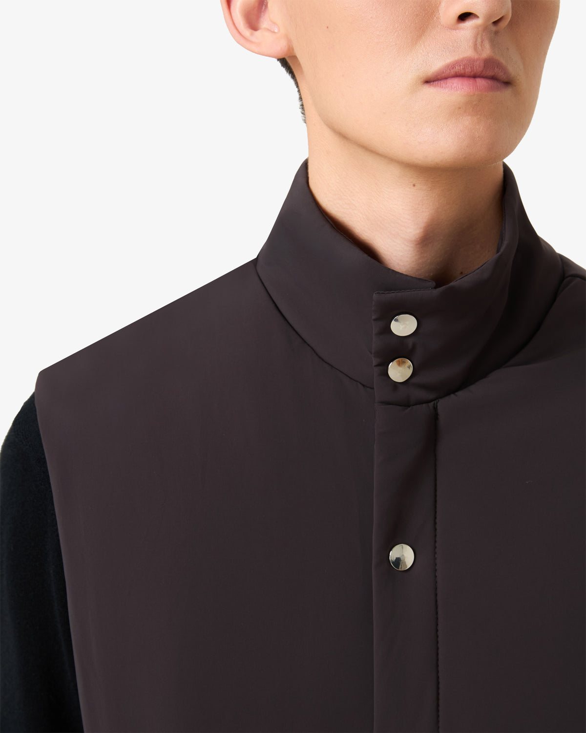 Bodywarmer Brown Silver Button