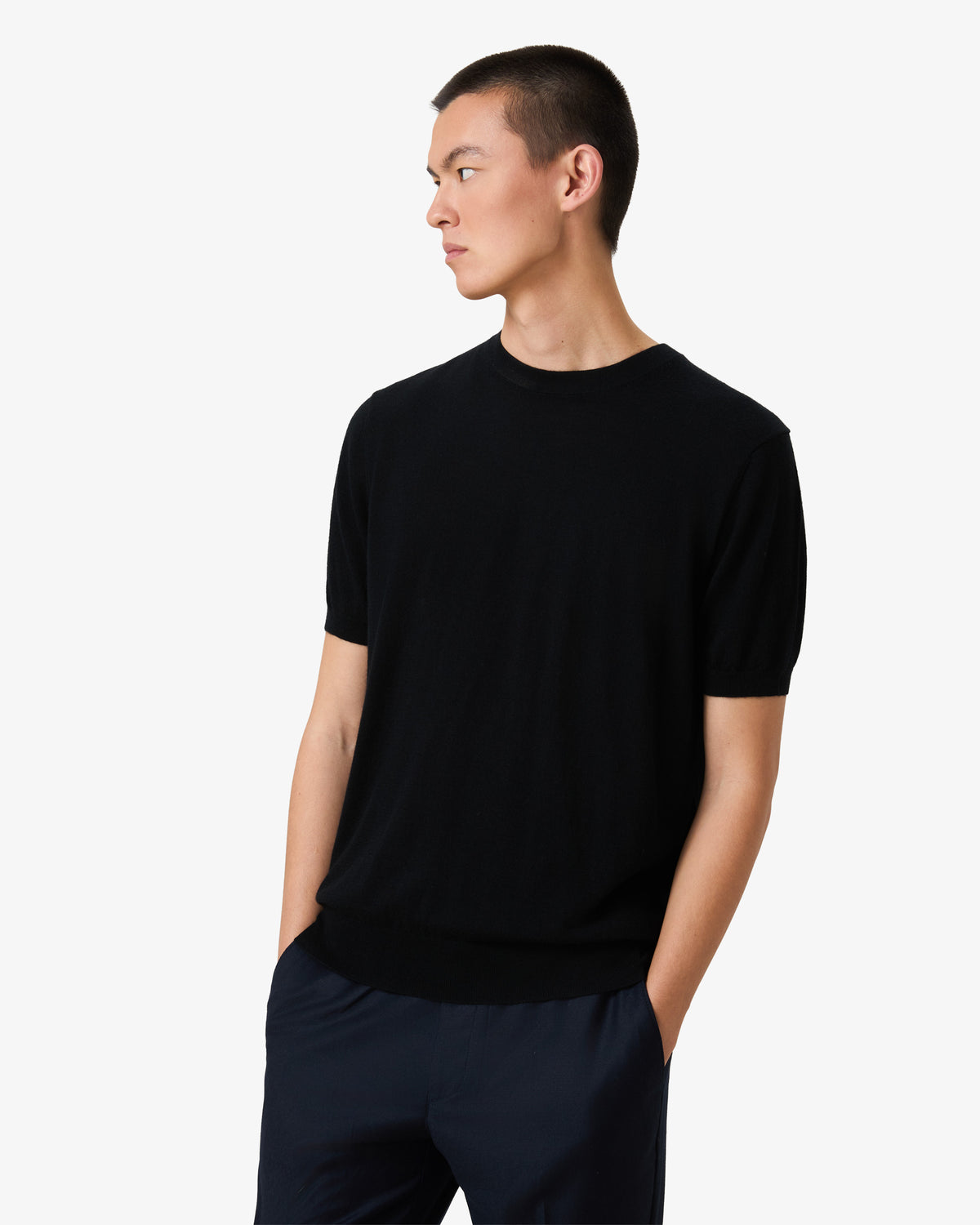 Cashmere shortsleeve - Night Sky