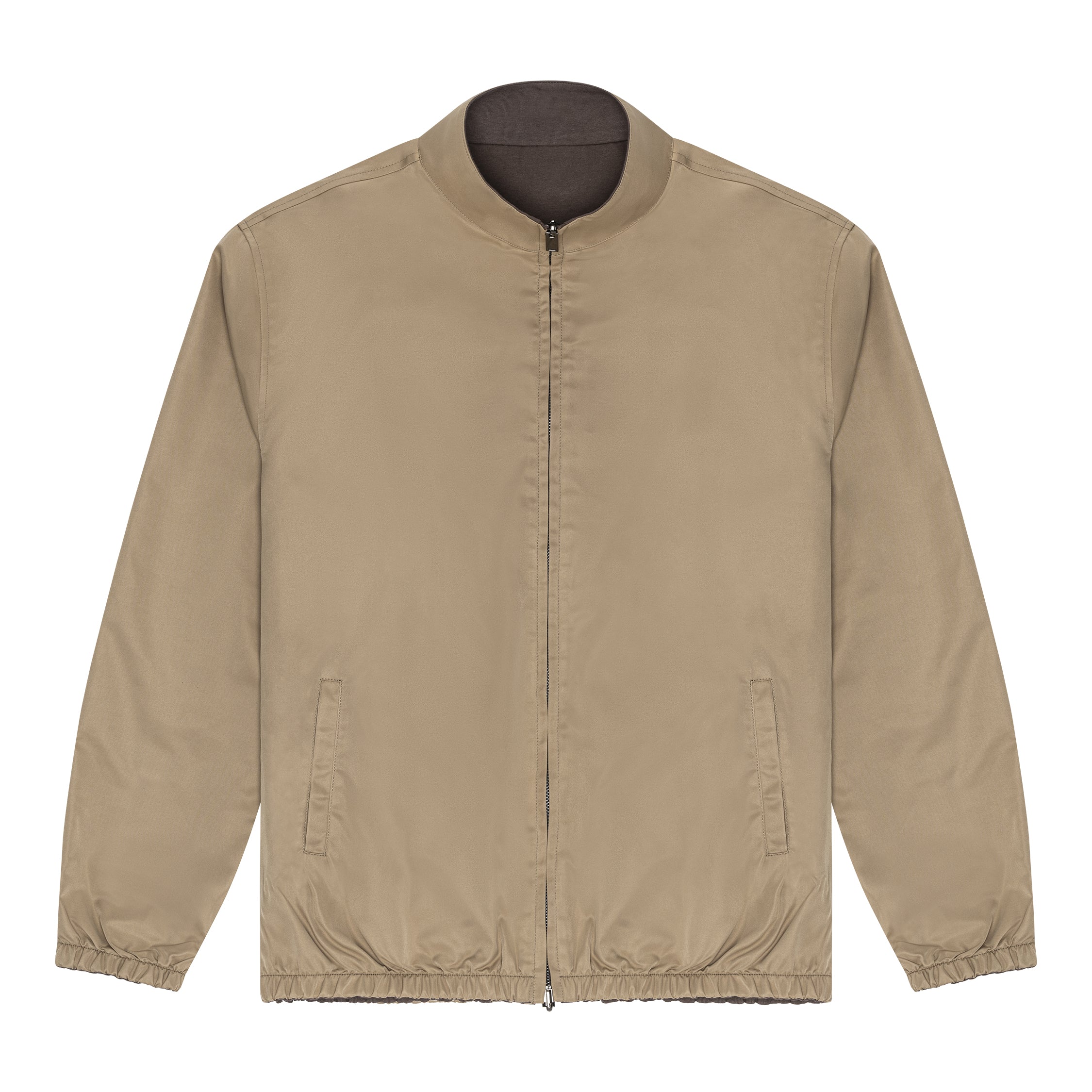 Reversible Jacket - Cream / Brown