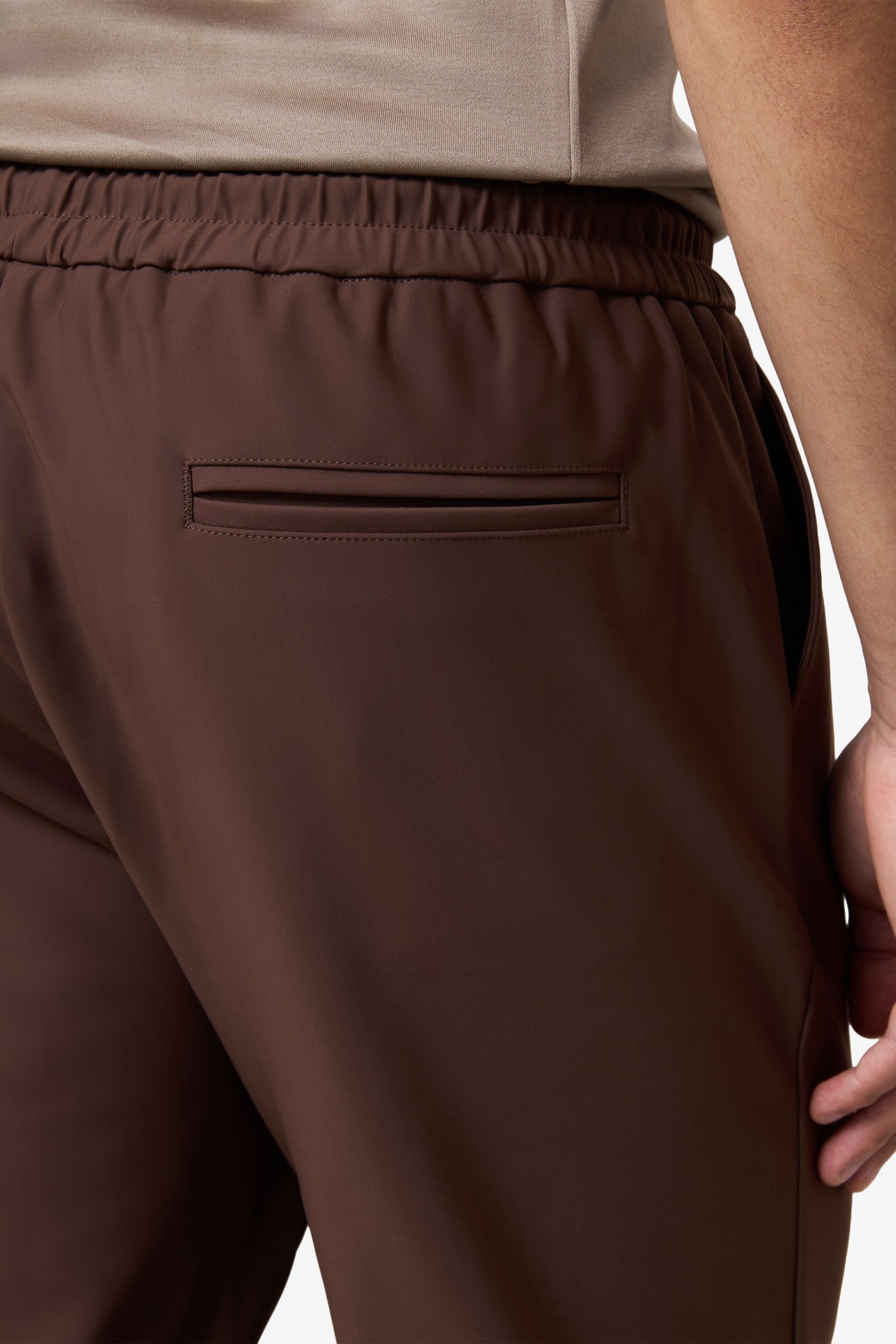 Hooded Tracksuit Pants Brown