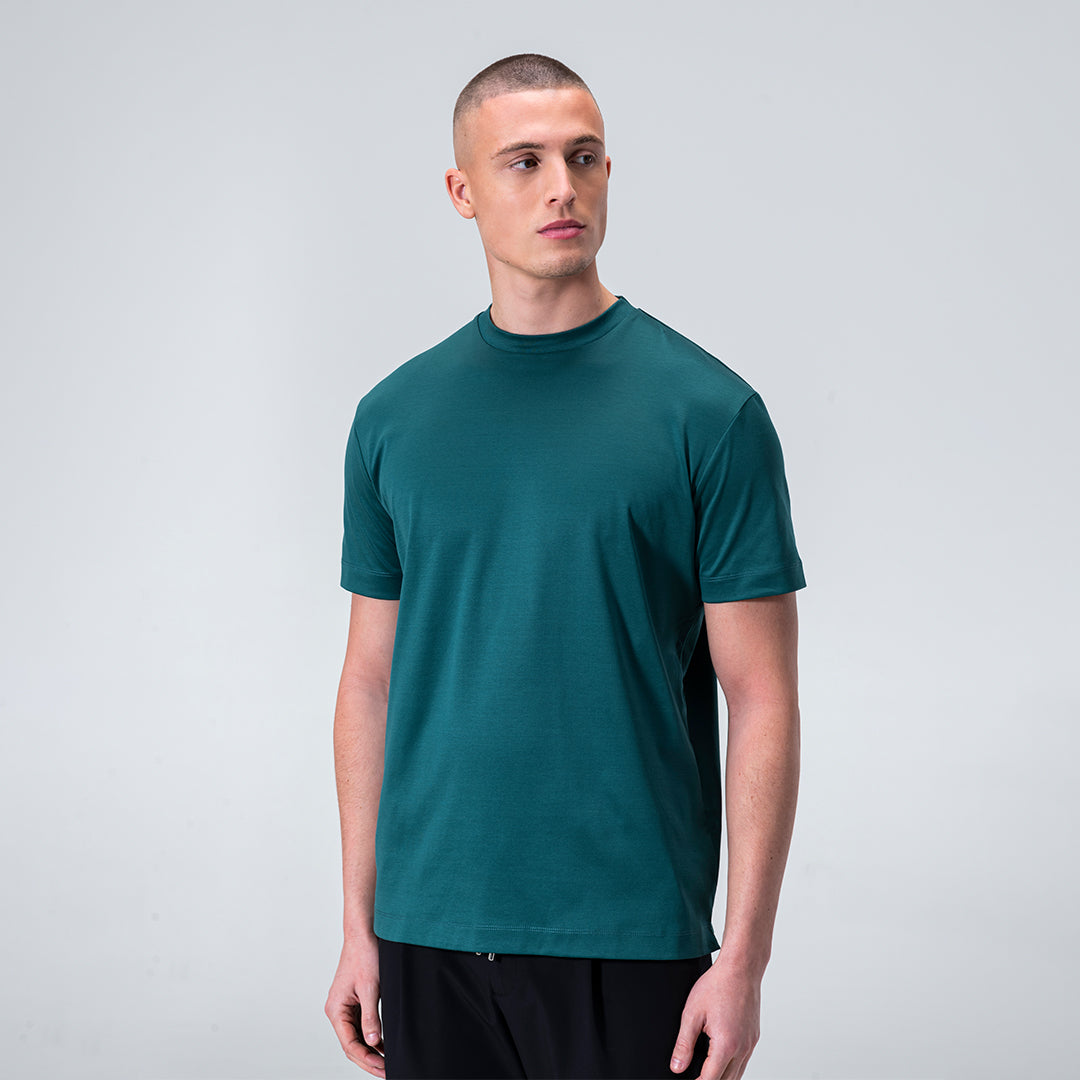 Mercerized Supima T-shirt - Petrol Green