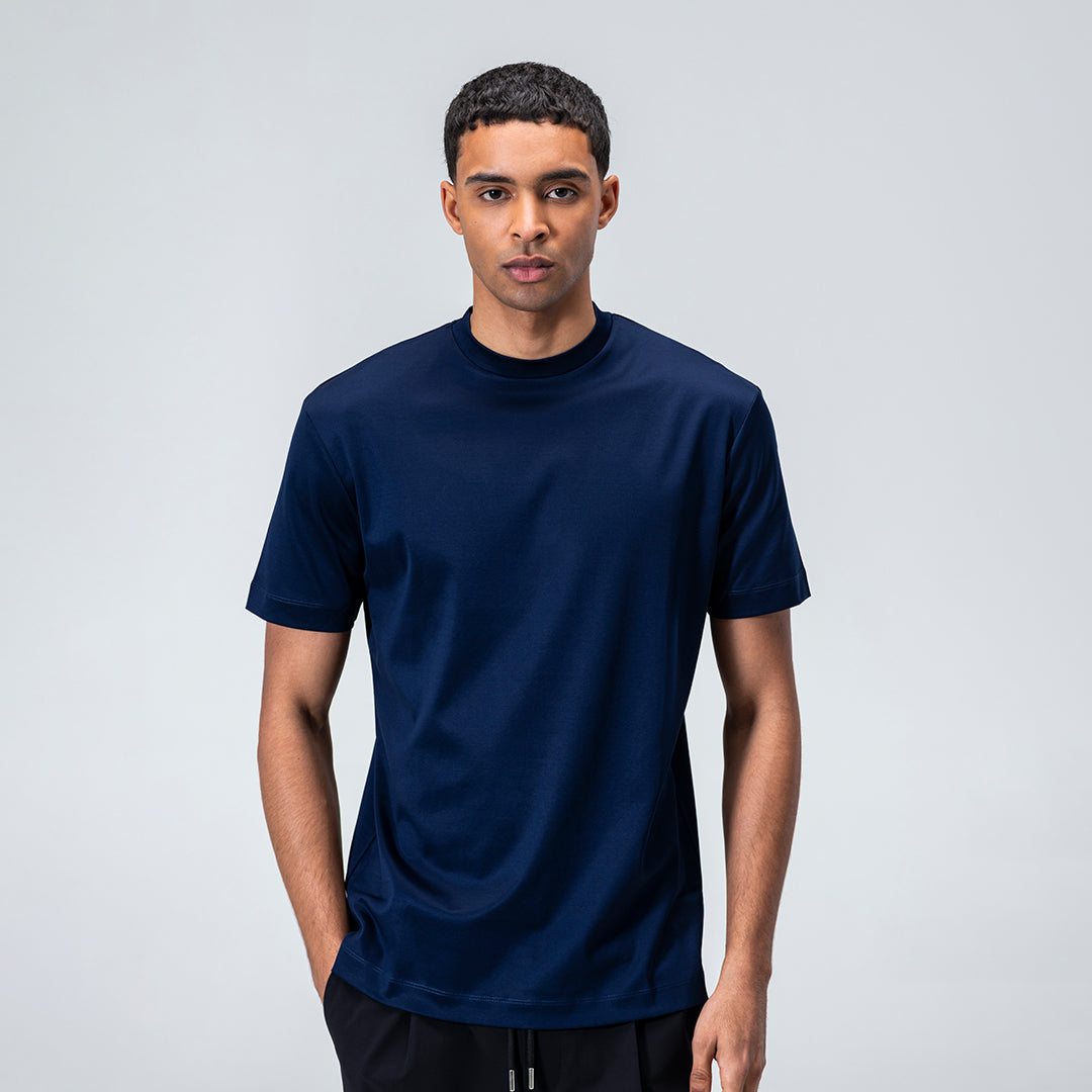 Mercerized Supima T-shirt - Navy