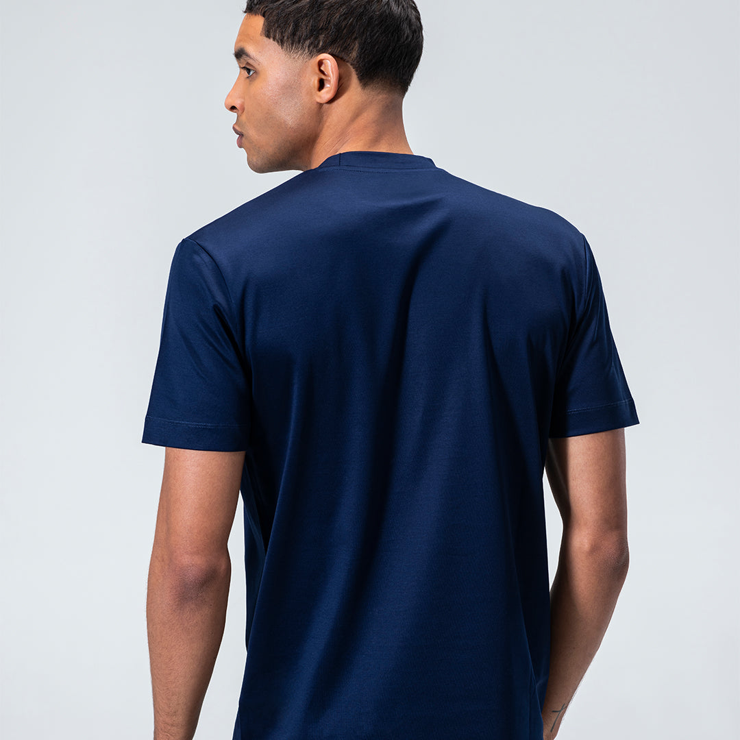 Mercerized Supima T-shirt - Navy