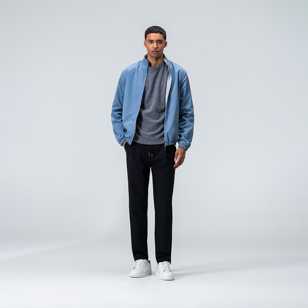 Reversible Jacket - Light Blue / Grey