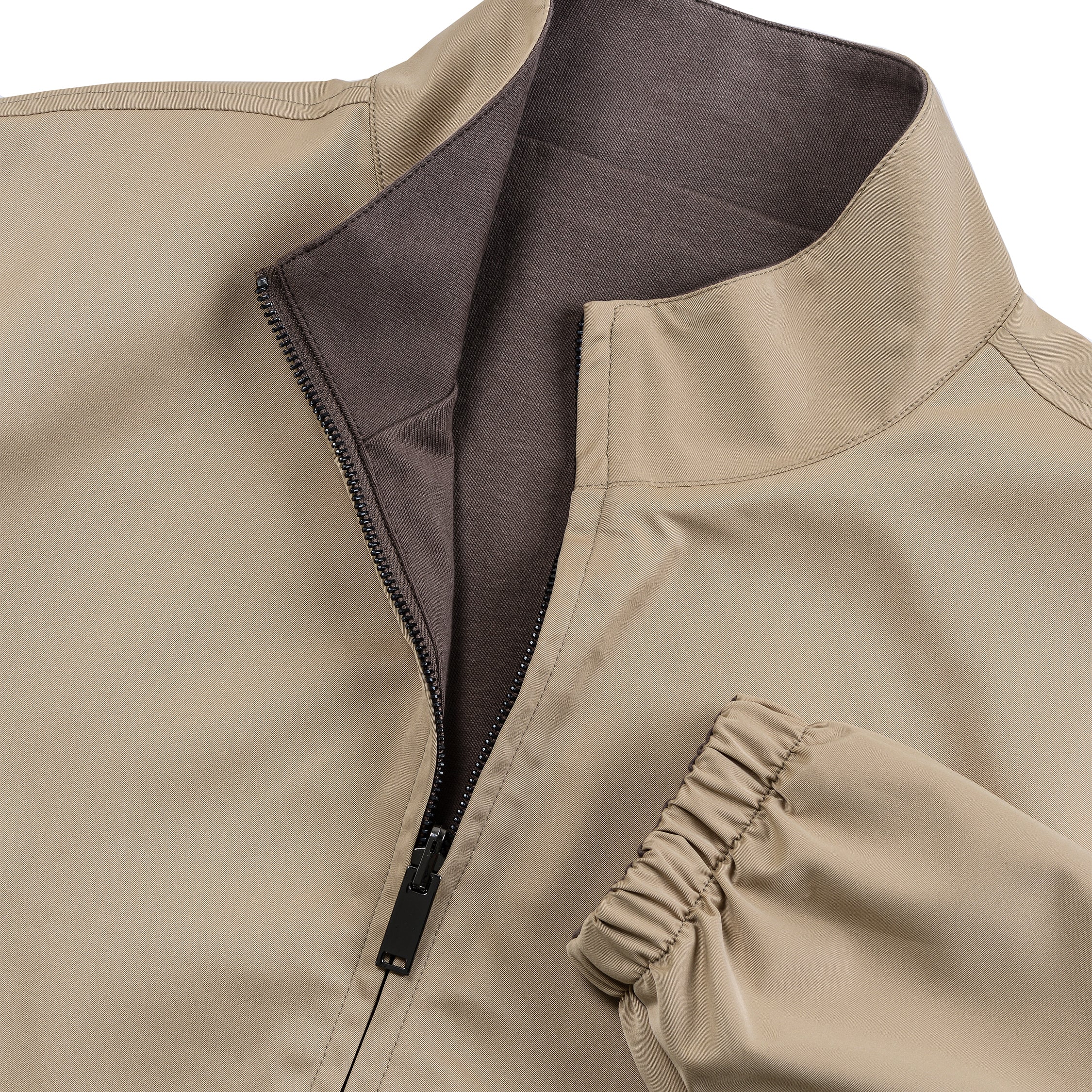 Reversible Jacket - Cream / Brown