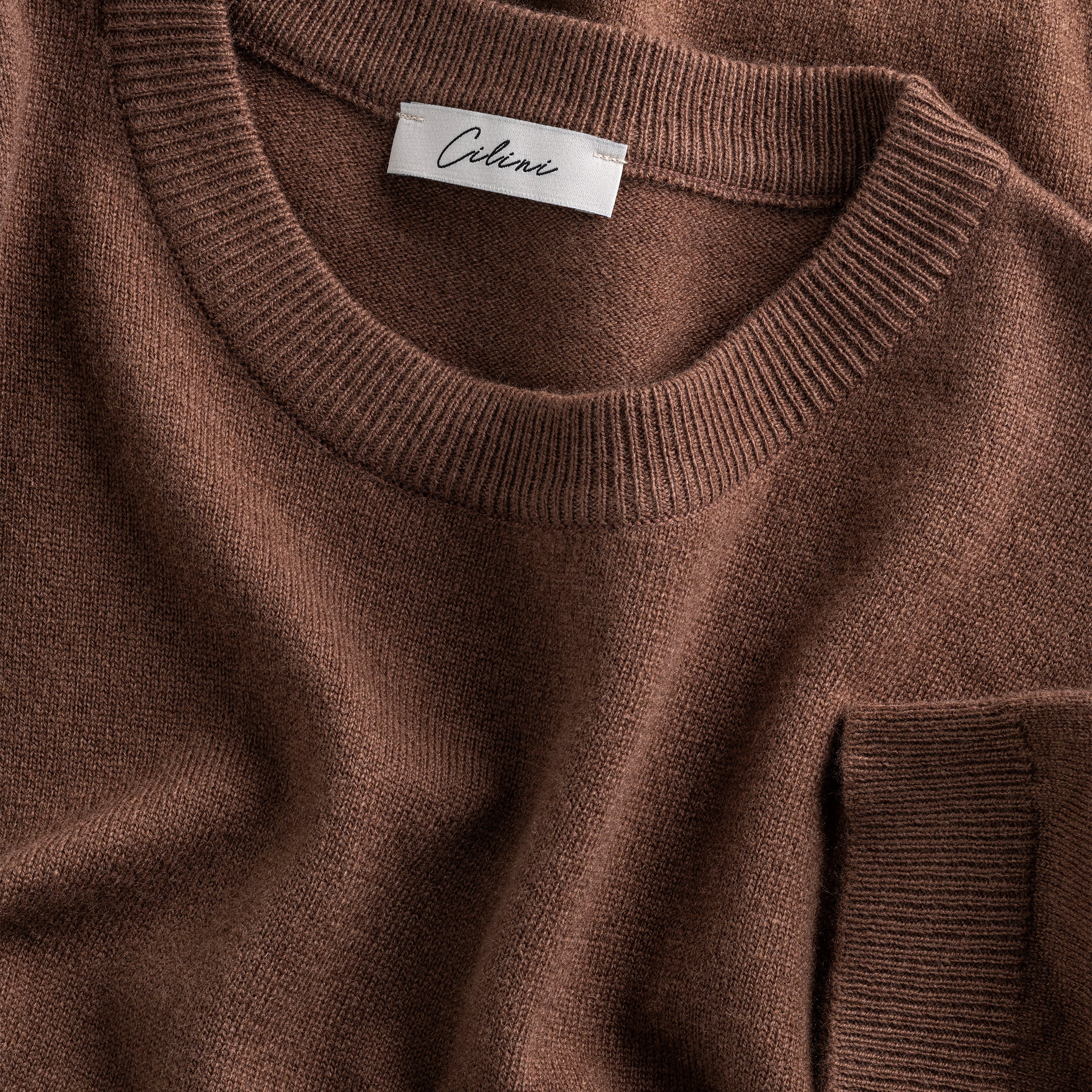 Wool Tee - Brown