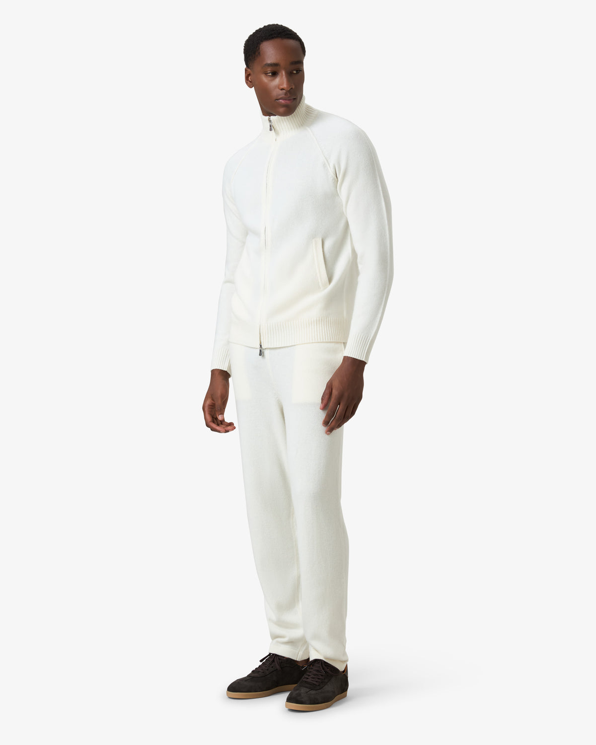 Lambs Wool Tracksuit Pants - Off White