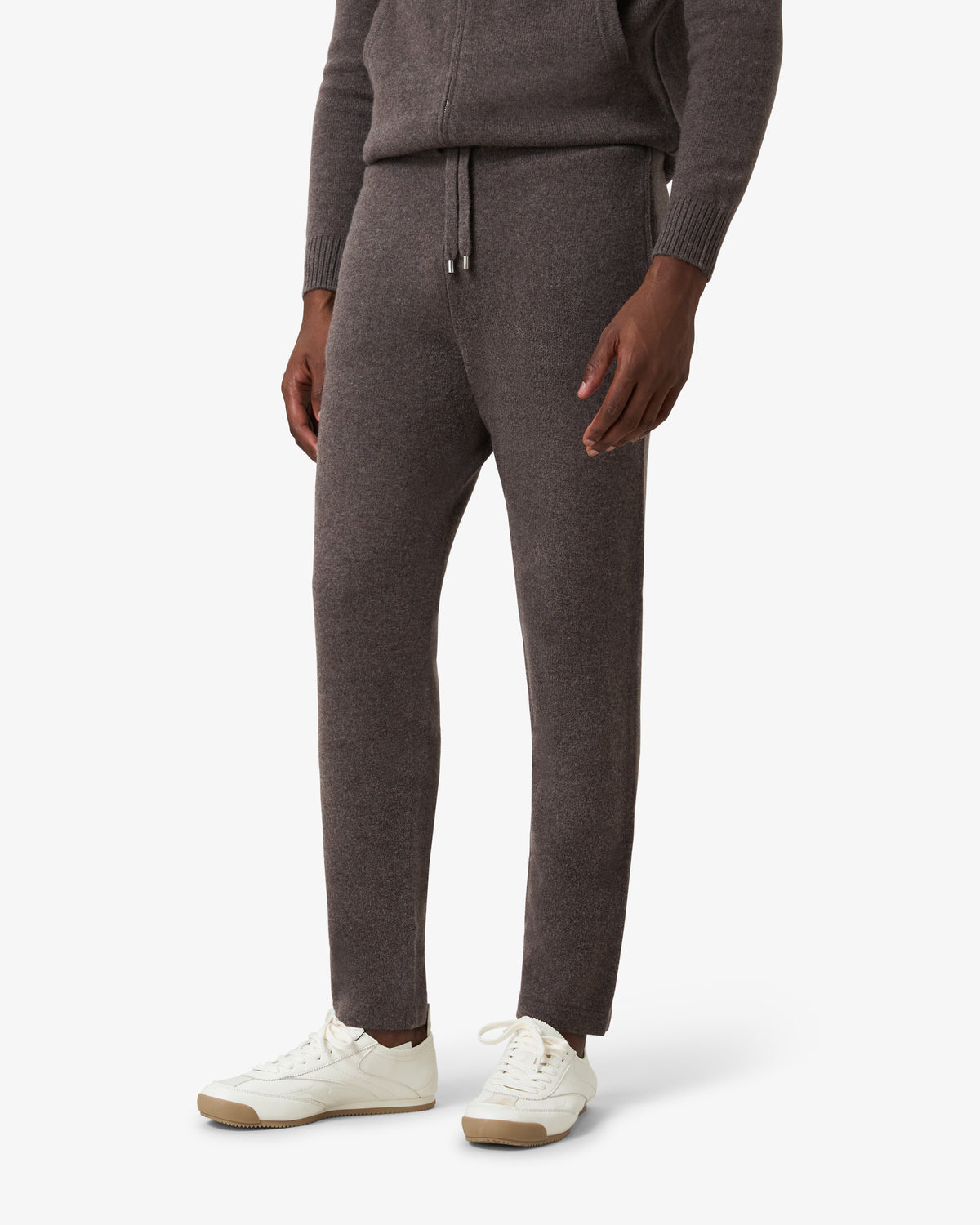 Lambs Wool Tracksuit Pants - Heather Grey