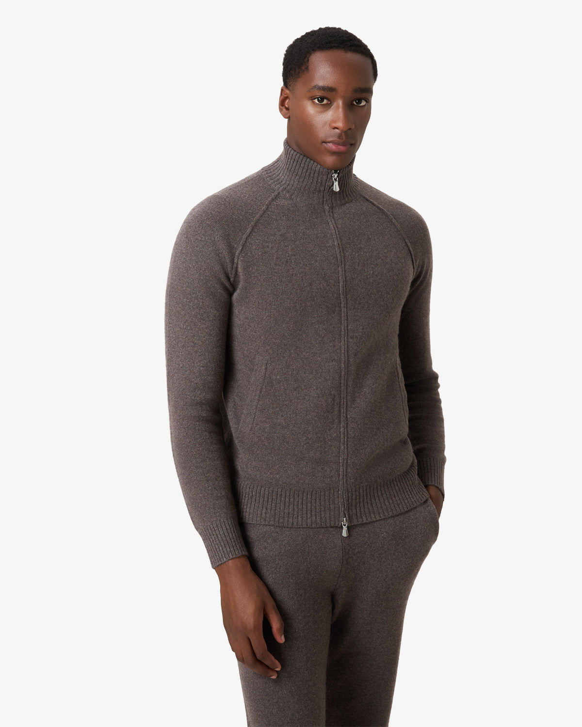 Lambs Wool Tracksuit Pants - Heather Grey