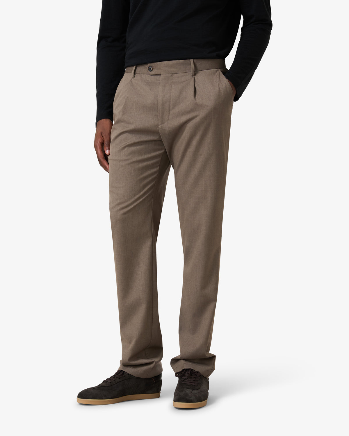 VBC Wool Pants Slim Fit - Taupe