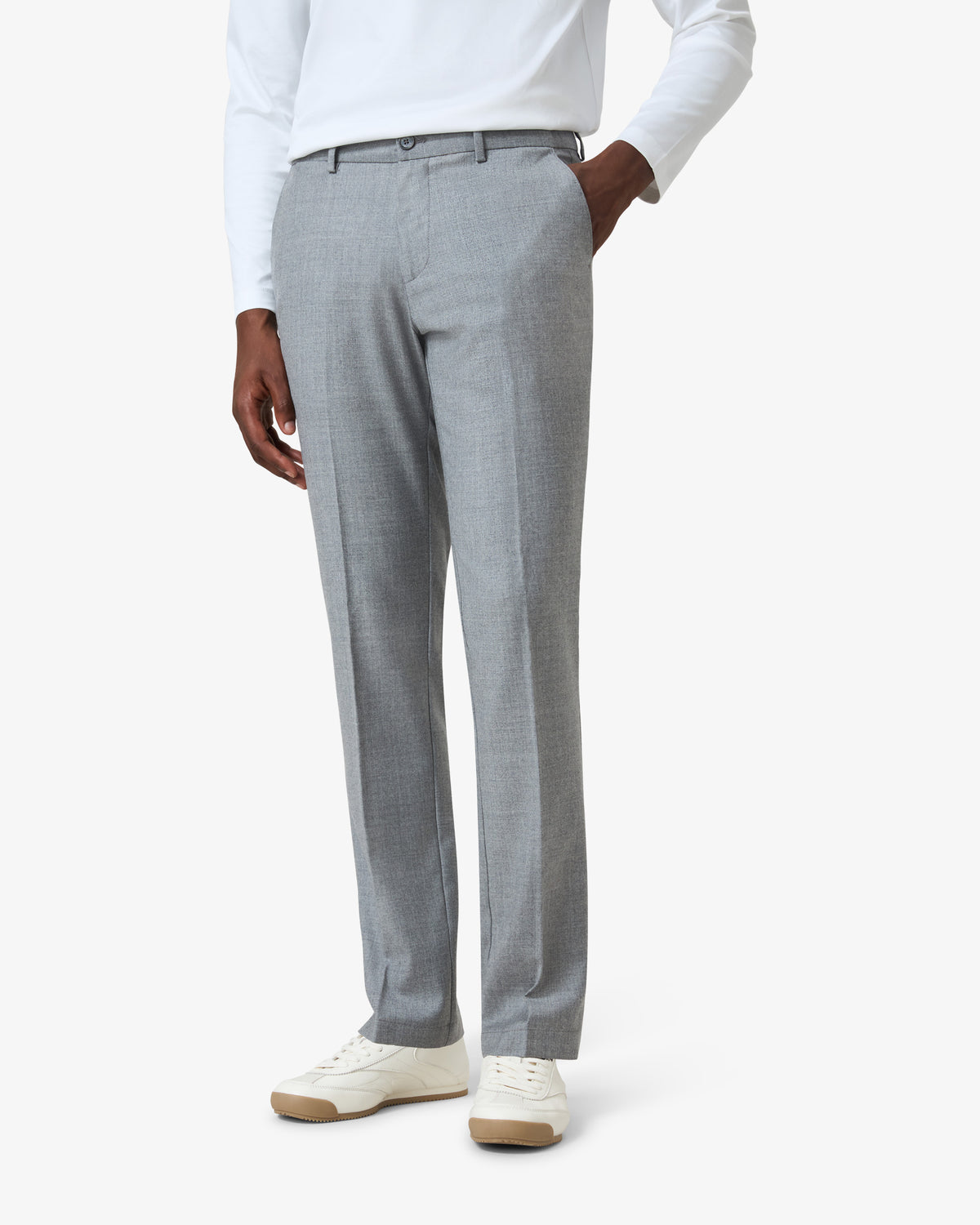 Flannel Wool Pantalon - Grey
