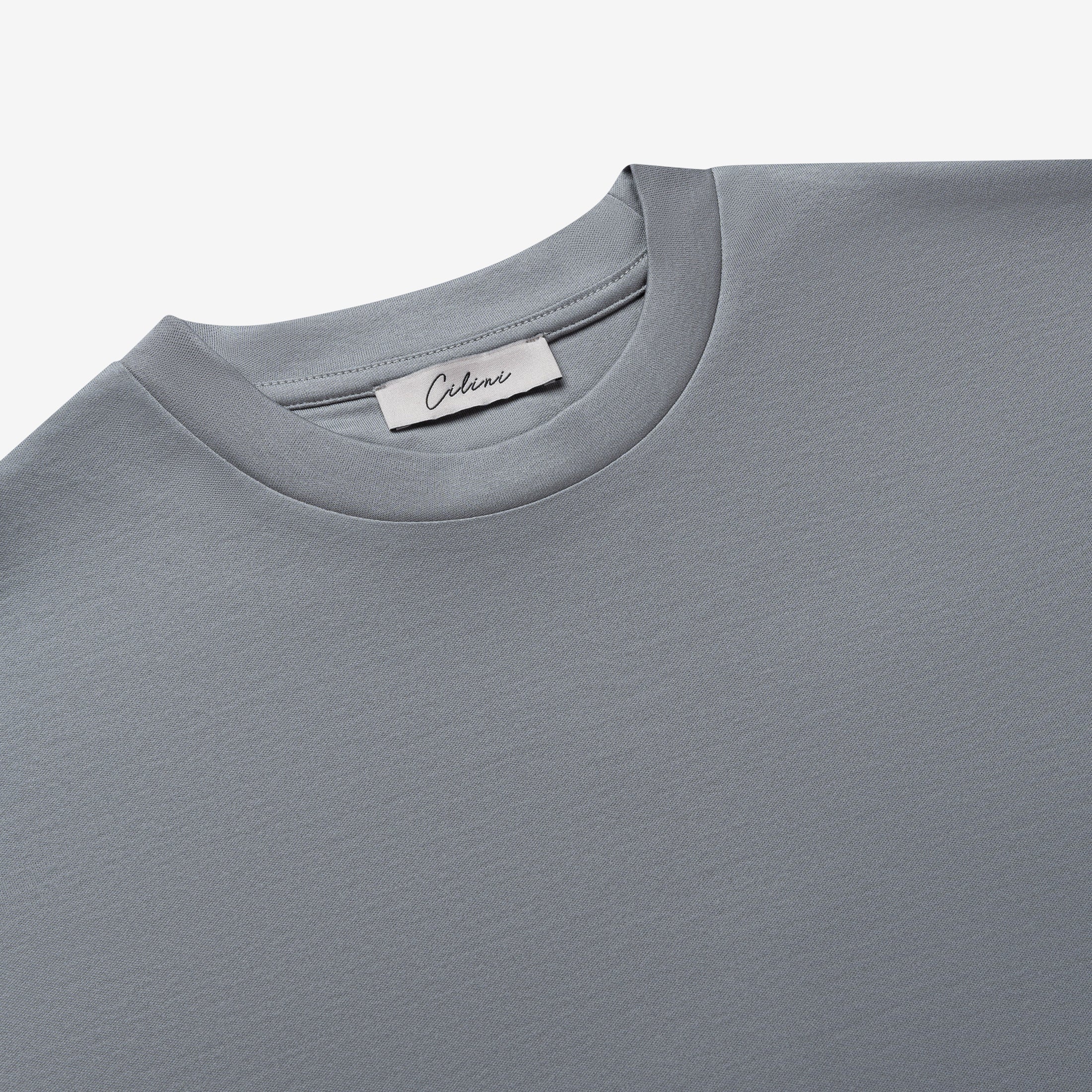 Double Mercerized T-shirt - Light Grey