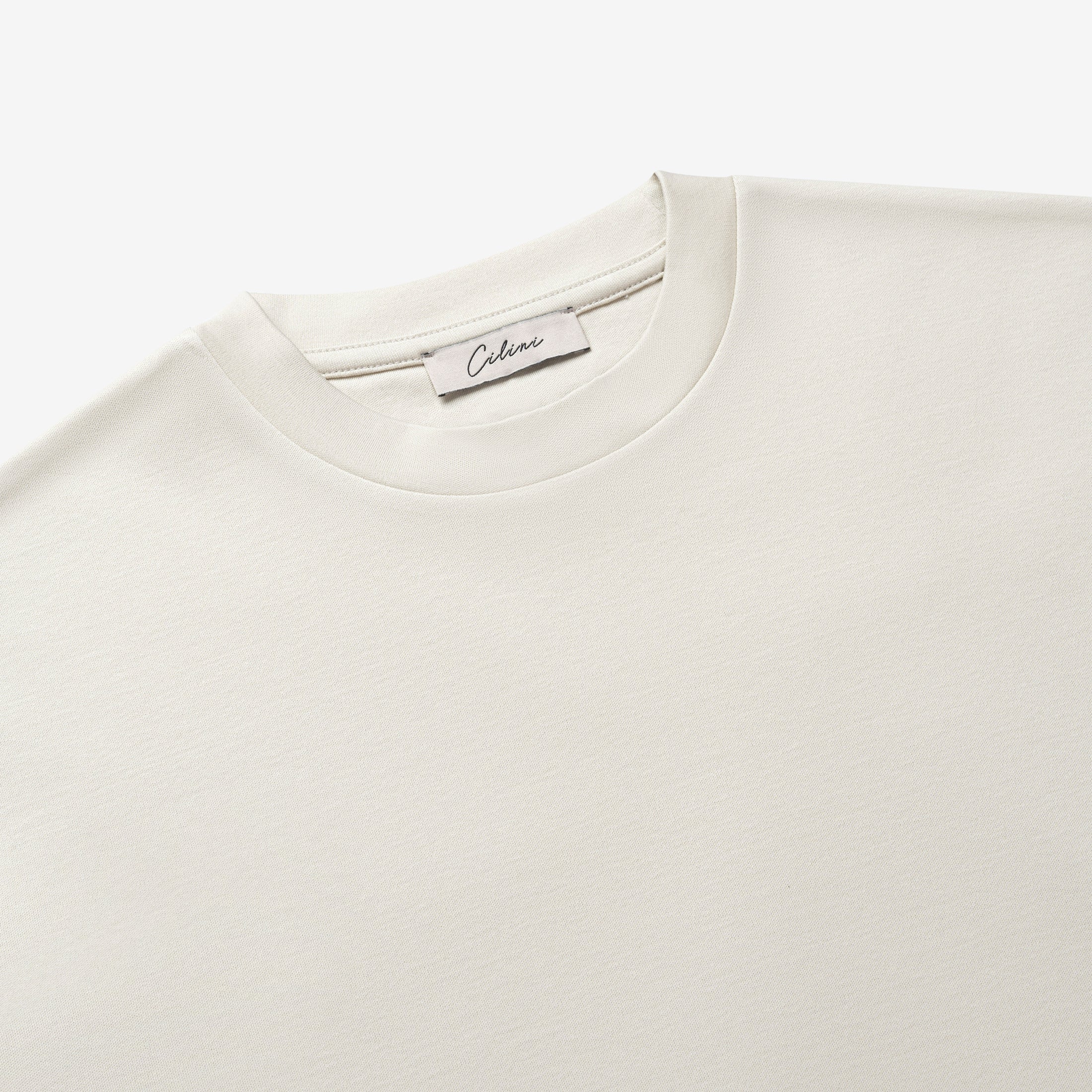 Double Mercerized T-shirt - Pearl White