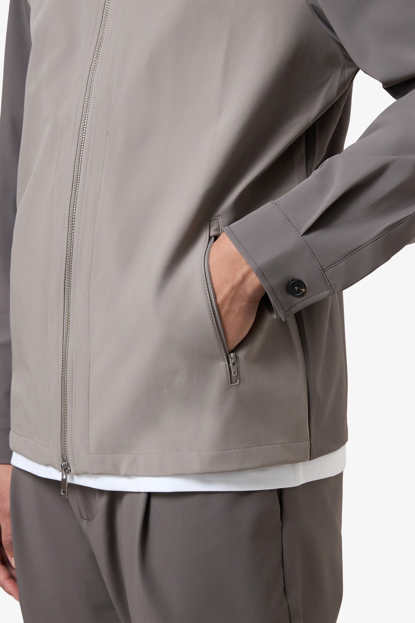 Color Jacket Brown Grey / Mushroom
