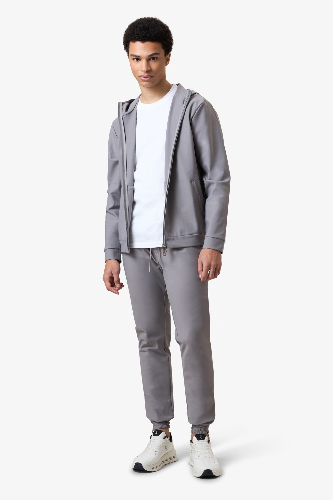 Hooded Tracksuit Vest Smoked Grey